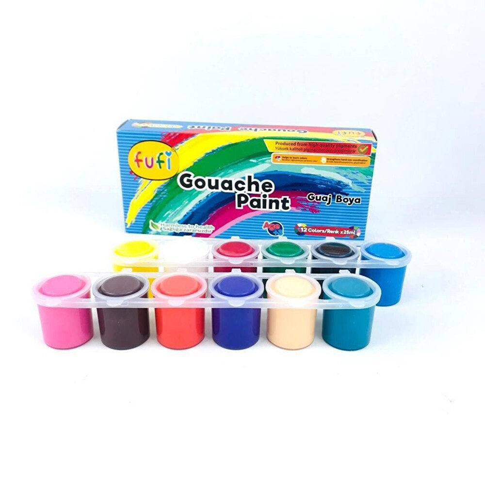 Fufi Guaj Boya 12x25 Ml Guaj Boya Fiyatı