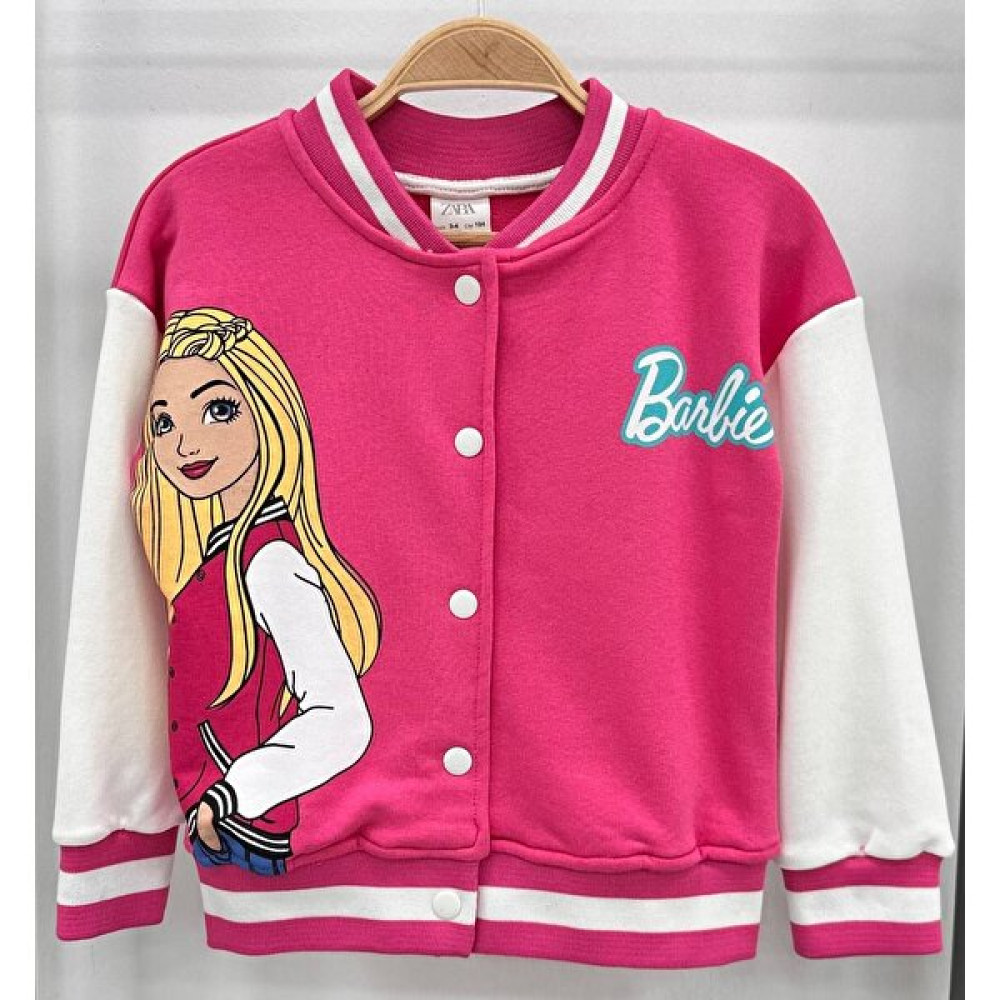 FuGam Stil Barbie Baskılı Pembe Kız Çocuk Kolej Okul Mont Ceket Kışlık Moda Giyim Spor Kız Çocuk Mont Fiyatı