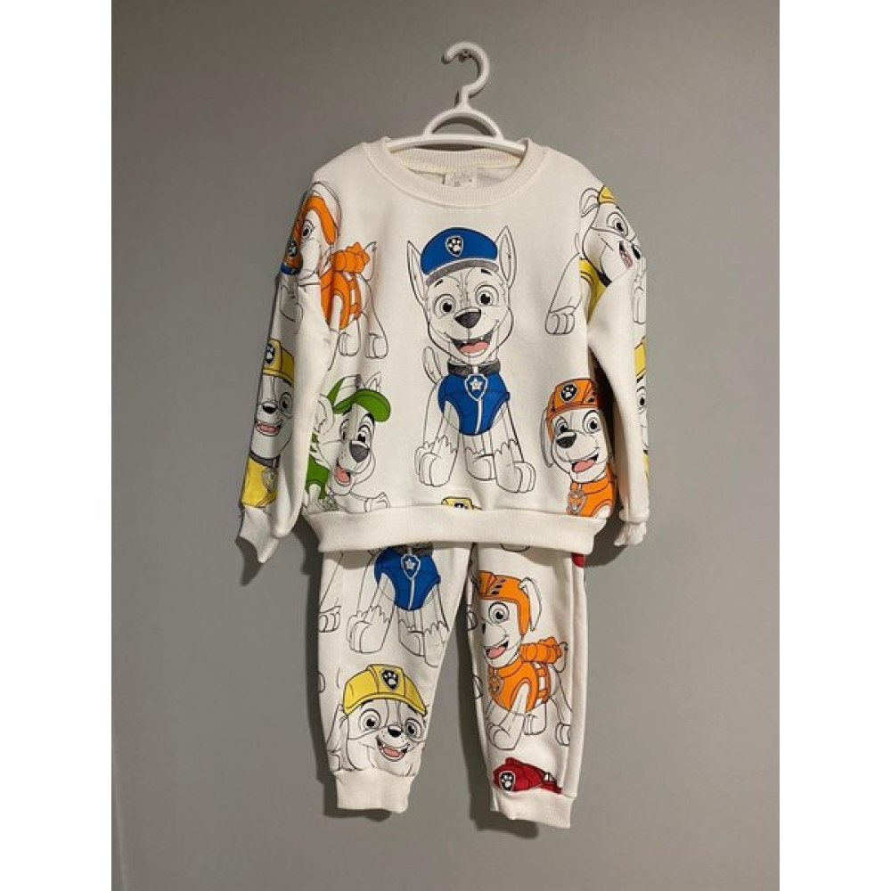 Fugam Stil Paw Patrol Köpek Baskılı Eşofman Takımı Çocuk Erkek Kız Alt Üst Takım Eşofman Sweatshirt Giyim Kız Çocuk Giyim Takımı Fiyatı
