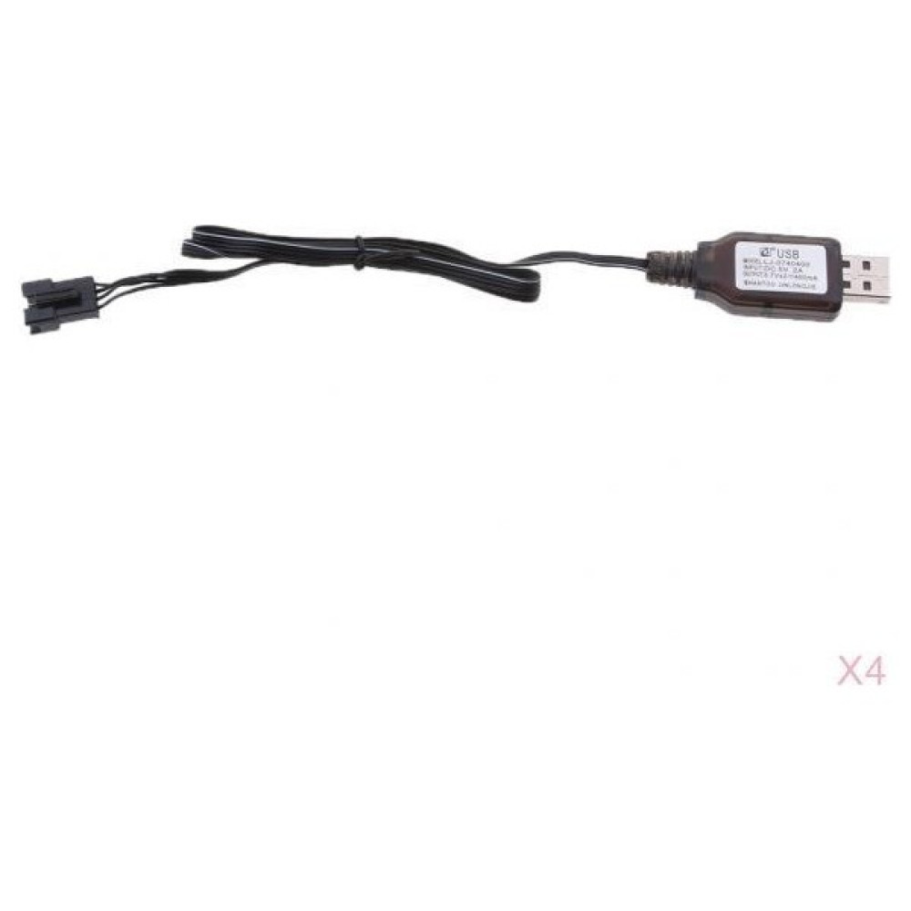 Fugar Rc Drone Oyuncak Için 4x 7.4V USB - SM4P Lityum Lipo Pil Kablosu (Yurt Dışından) - 8'li Şarj Cihazları & Kitler Fiyatı