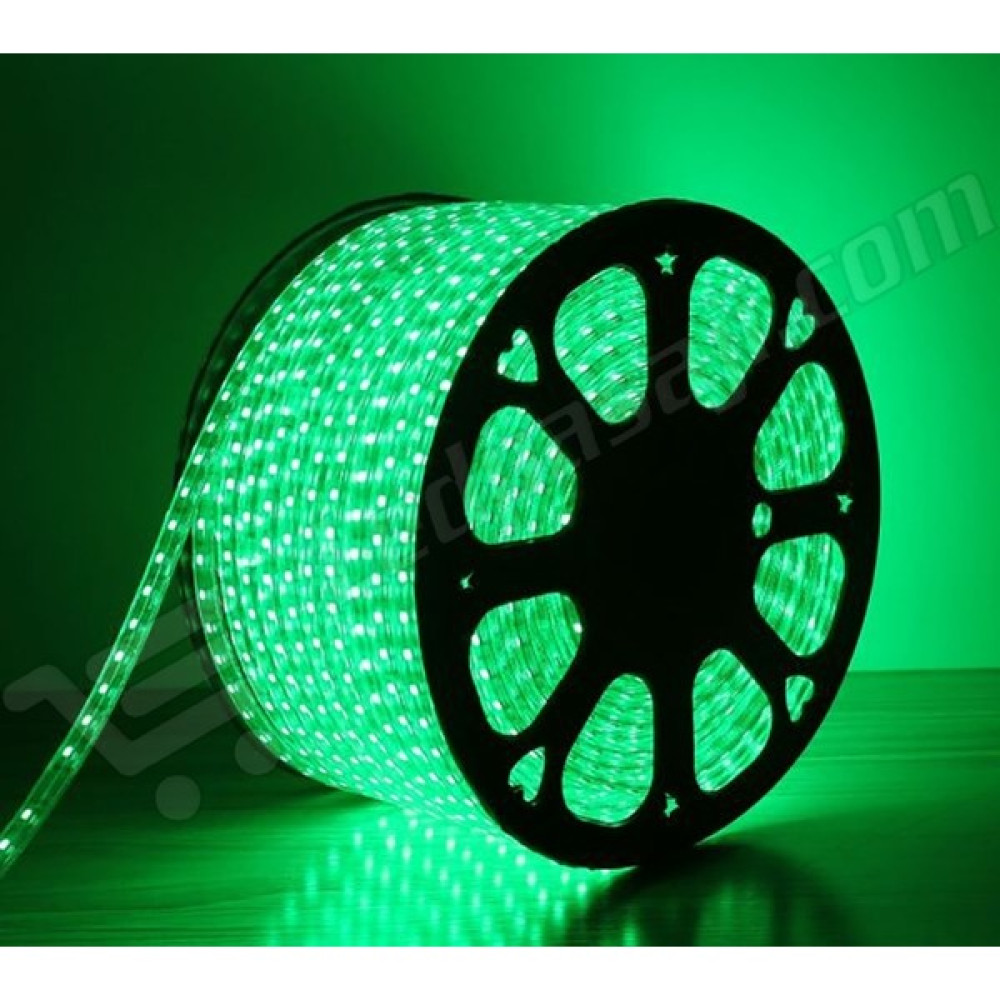 Fuji LED Dış Mekan IP65 120 Ledli Şerit Hortum LED 220 V Tak Çalıştır - 5 m - Yeşil Led Aydınlatmalar Fiyatı