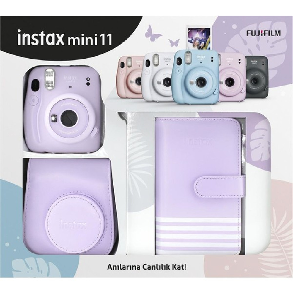 Fujifilm Instax Mini 11 Laporta Albümlü Lila Kit Oto Boyaları Fiyatı