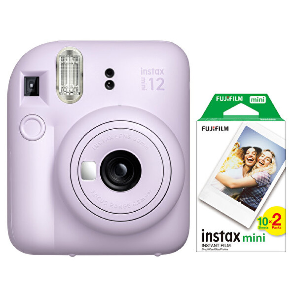 Fujifilm Instax Mini 12 Lila Fotoğraf Makinesi Ve 20'li Mini Film Dijital Fotoğraf Makineleri Fiyatı