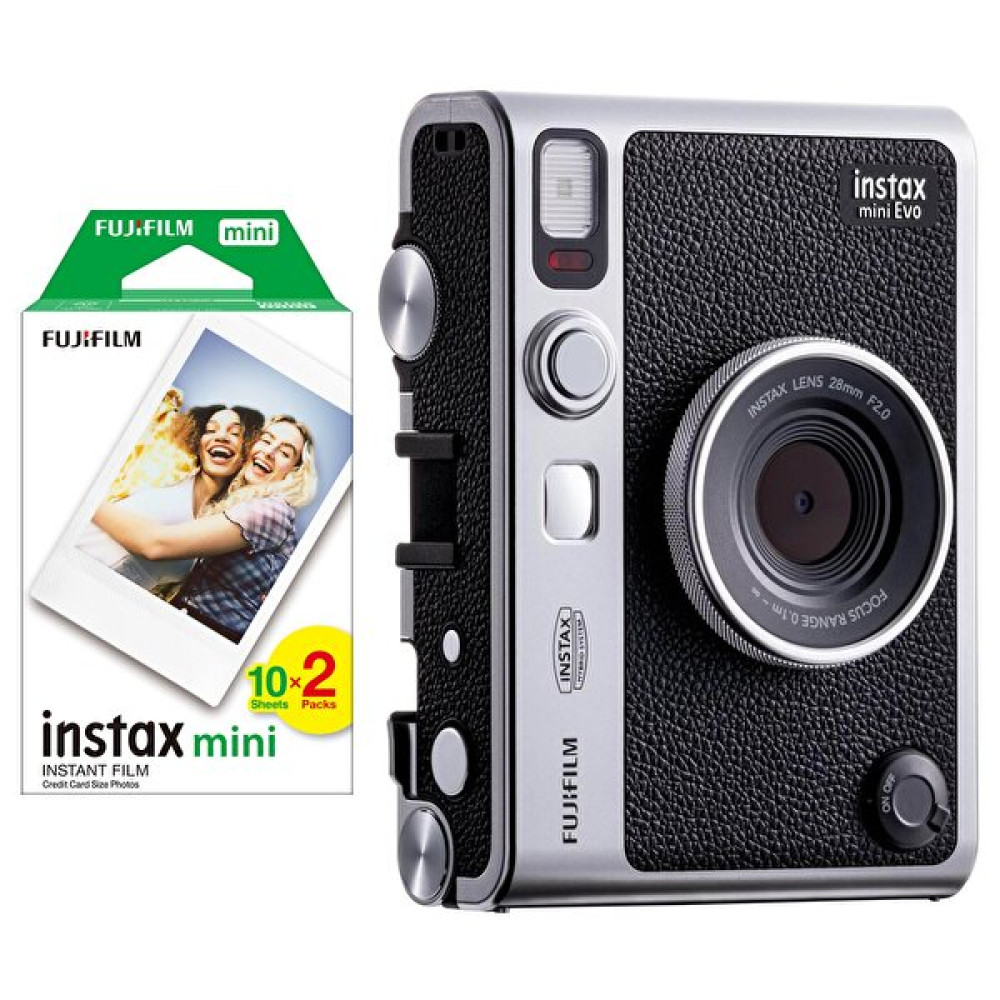 Fujifilm Instax Mini Evo Siyah Fotoğraf Makinesi Ve 20'li Film Dijital Fotoğraf Makineleri Fiyatı