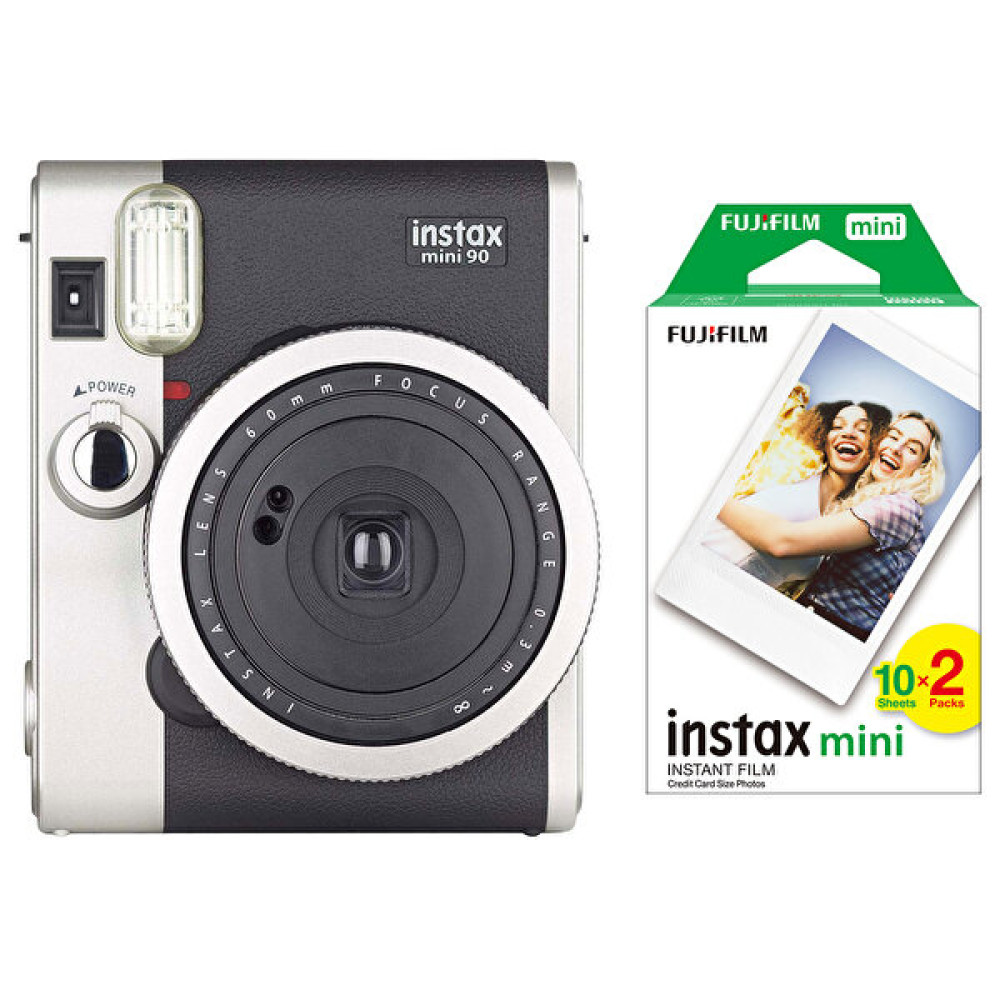 Fujifilm Instax Neo 90 Classic Siyah Şipşak Fotoğraf Makinesi ve 20'li Mini Film Dijital Fotoğraf Makineleri Fiyatı