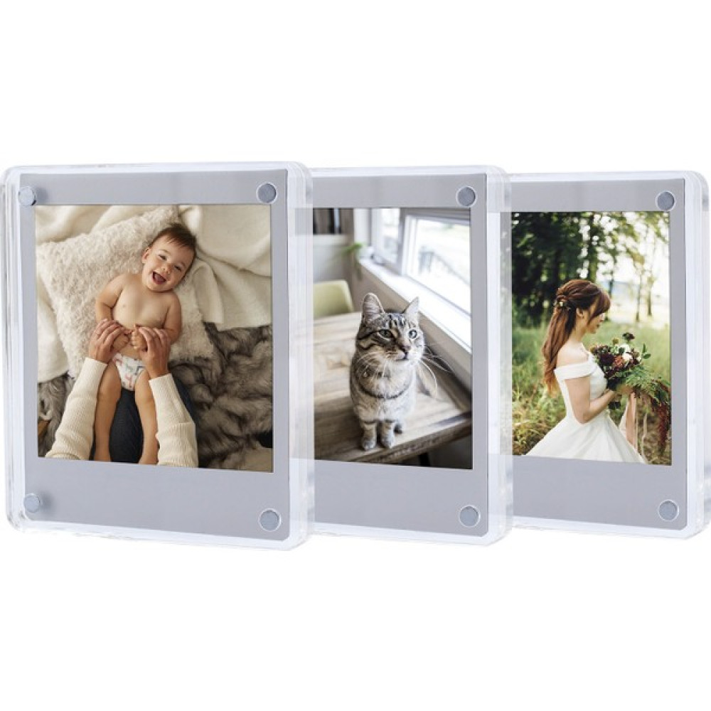 Fujifilm Instax Square Kare Film Uyumlu Mıknatıslı Pleksi Resim Çerçevesi 3'lü Dijital Fotoğraf Çerçeveleri Fiyatı