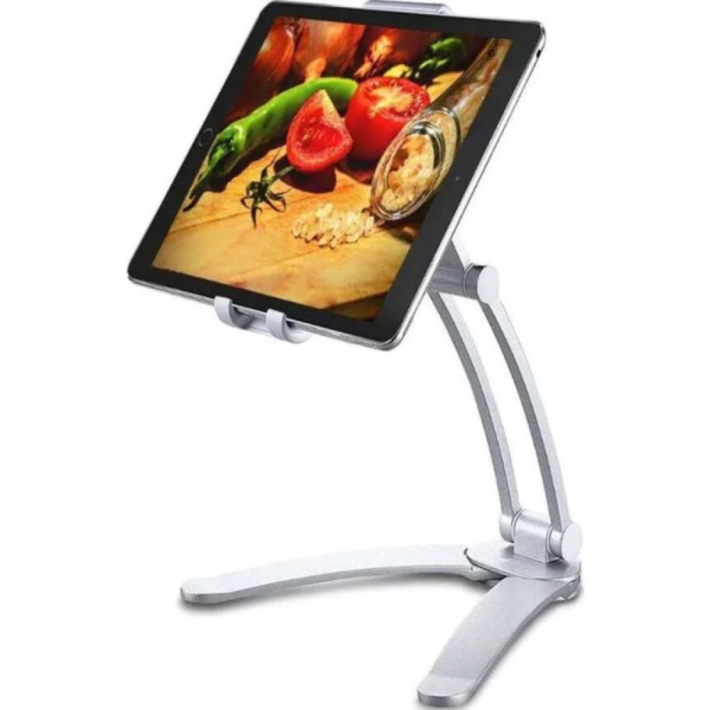 Fujimax Alimünyum Alaşımlı Askılı Profesyonel Telefon Tablet Standı Duvar ve Masa Için - Gümüş Tablet Aksesuarı Fiyatı
