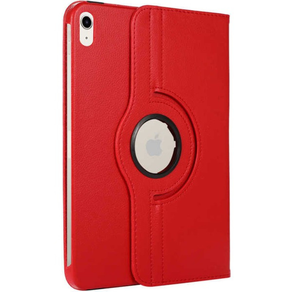 FUJİMAX Apple iPad 10.nesil Kılıf 10.9 2022 Yatay ve Dikey Standlı Dönerli Deri Kılıf (Model A2696,A2757,A2777) - Kırmızı Tablet Kılıfı Fiyatı