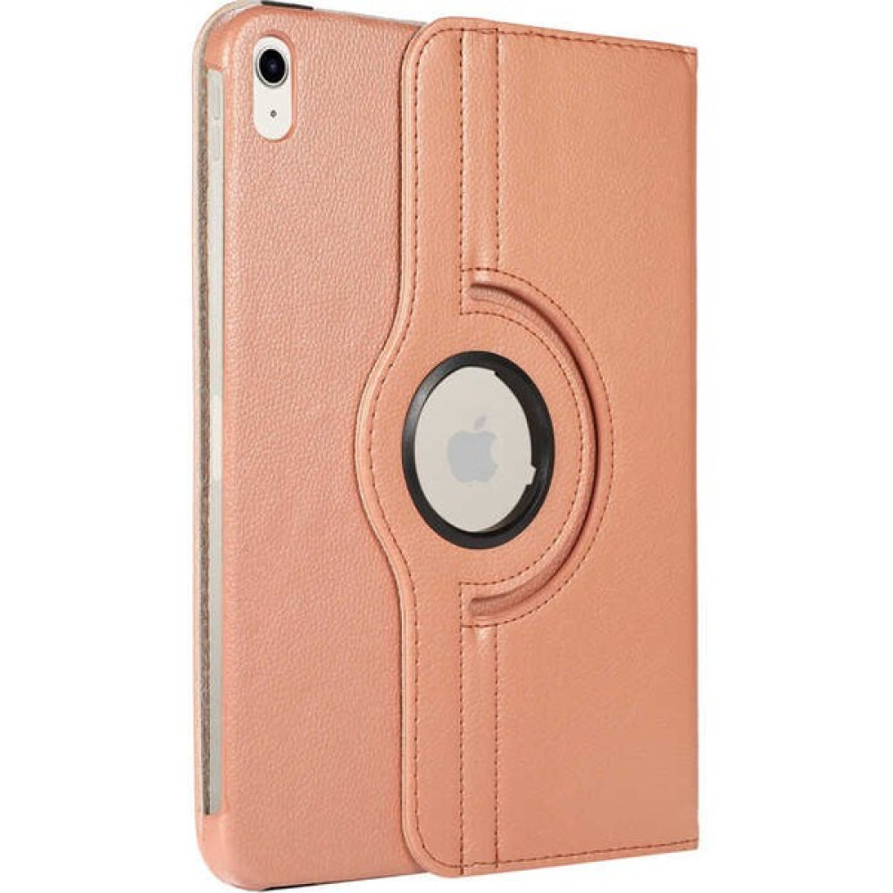 FUJİMAX Apple iPad 10.nesil Kılıf 10.9 2022 Yatay ve Dikey Standlı Dönerli Deri Kılıf (Model A2696,A2757,A2777) - Rose Gold Tablet Kılıfı Fiyatı