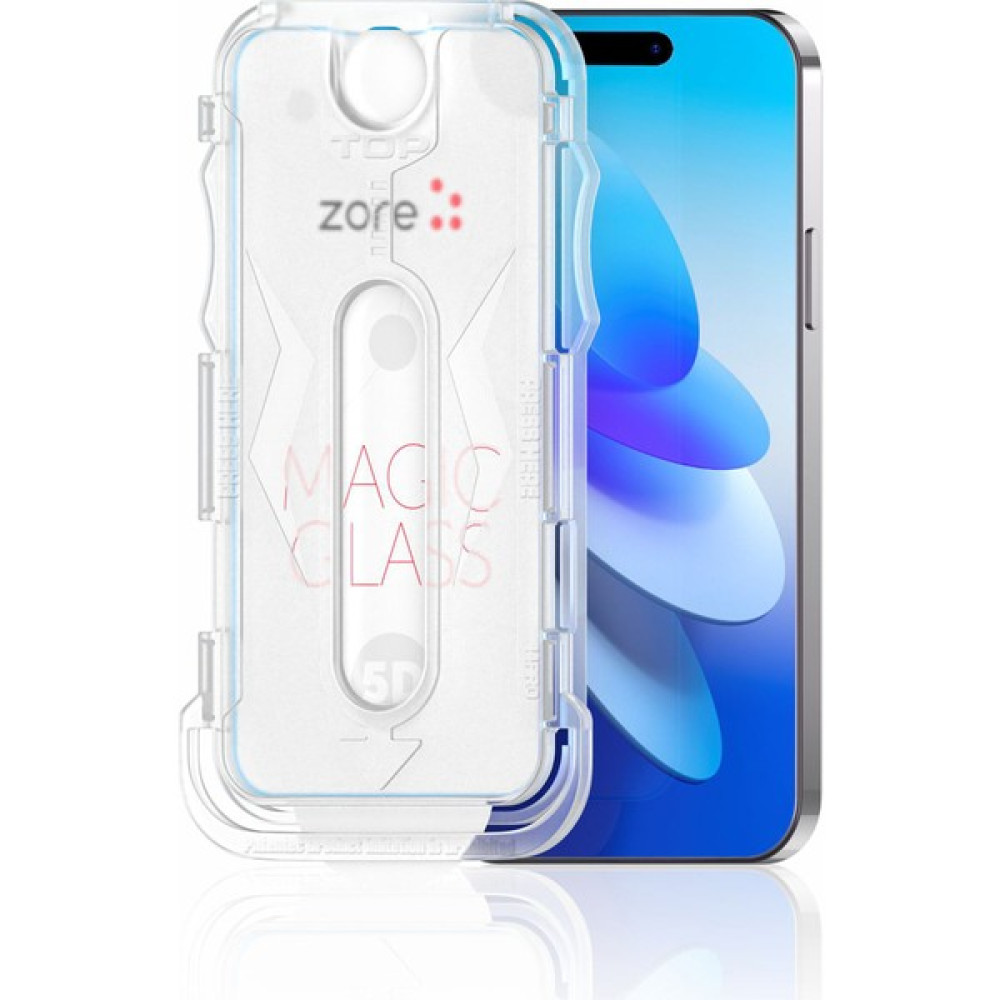 FUJİMAX Apple iPhone 15 Pro Zore Kolay Uygulama Aparatlı 5d Magic Glass Cam Ekran Koruyucu - Şeffaf Cep Telefonu Ekran Koruyucusu Fiyatı