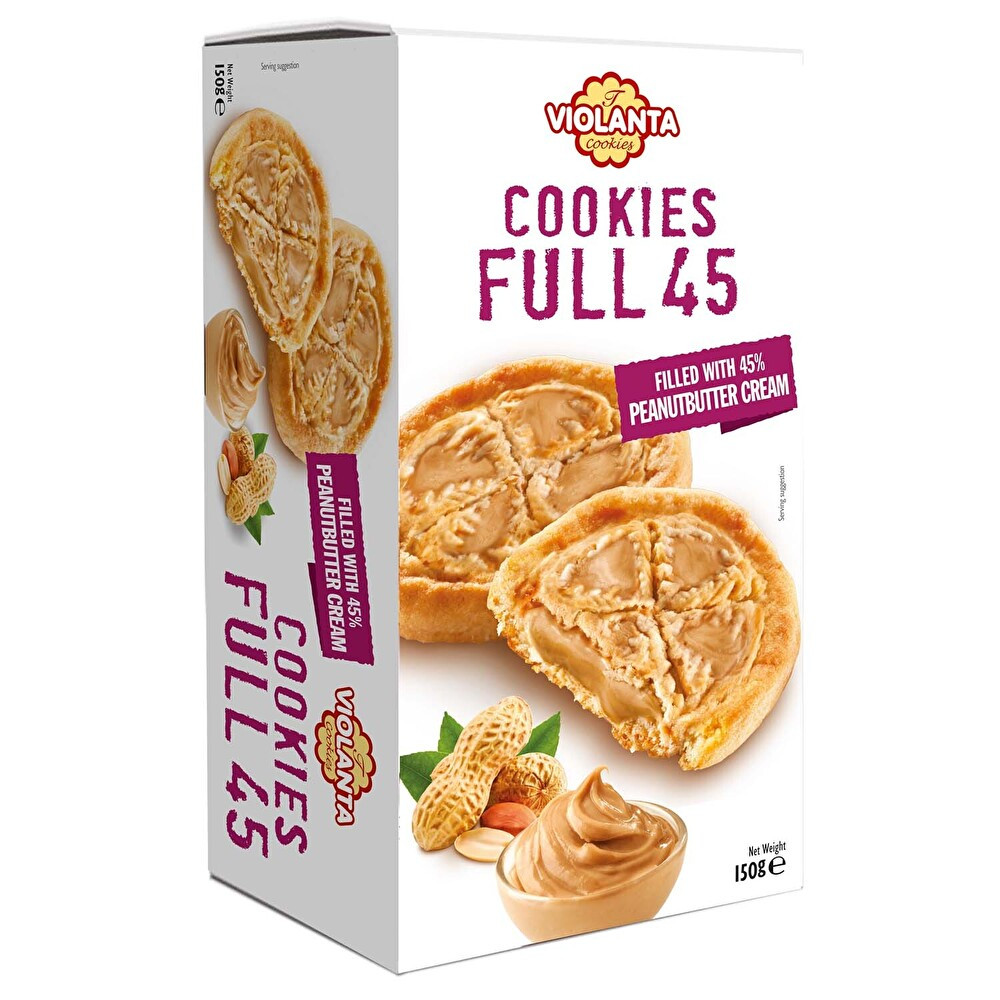 Full 45 Yerfıstığı Ezmeli Krema Dolgulu Kurabiye 150 g Bisküvi ve Kek Fiyatı