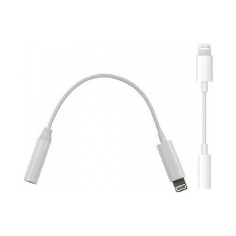 Full Destek Apple iPhone Uyumlu 8 Plus (A1864, A1897, A1898) Lighting 3.5mm Kulaklık Jakı Dönüştürücüsü - Beyaz Cep Telefonu Kablosu Fiyatı