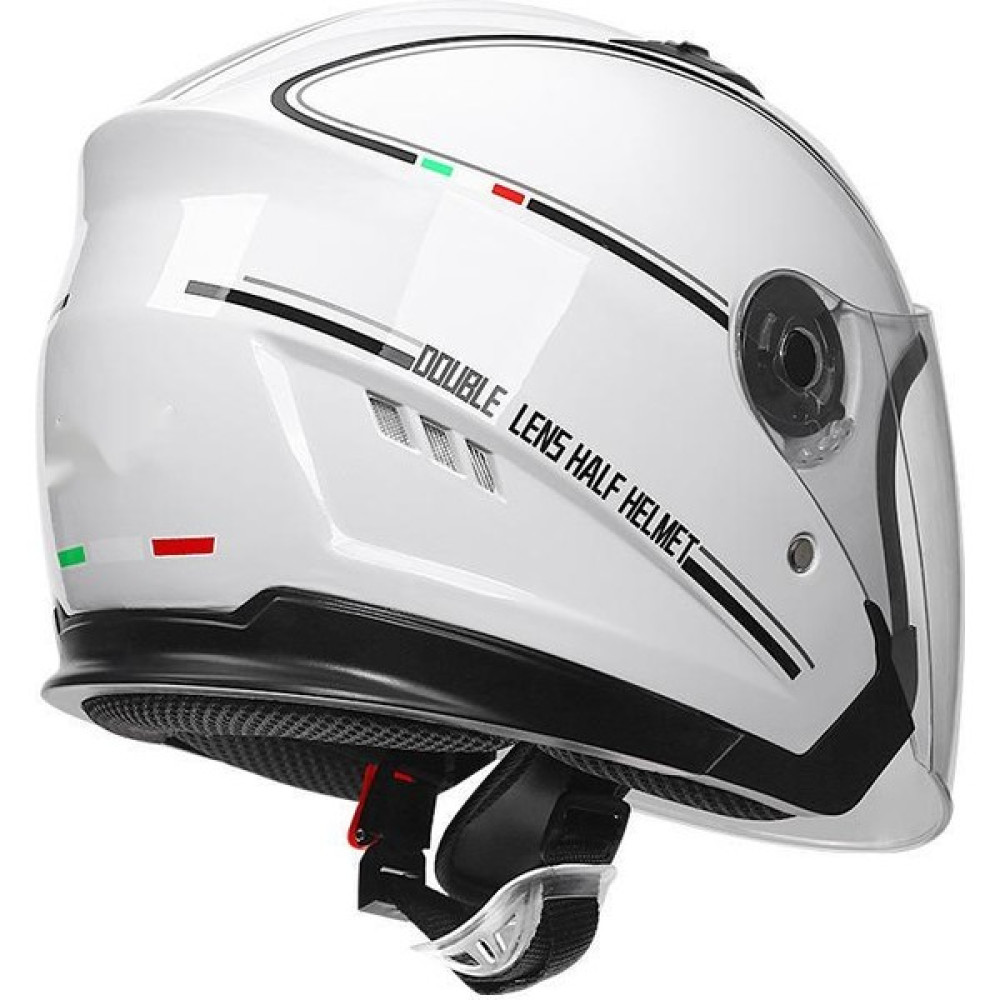 Full Face Motosiklet Kaskı Güneş Vizörlü (Yurt Dışından) - L - Beyaz Motorsiklet Kaskları Fiyatı