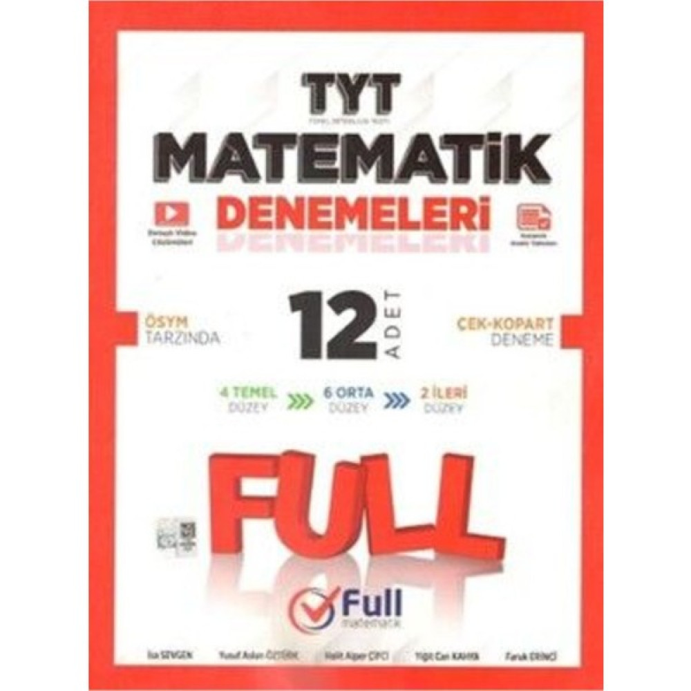 Full Matematik Yayınları Tyt Matematik 12 x 40 Denemeleri Temel Yeterlilik Testi (TYT) Fiyatı
