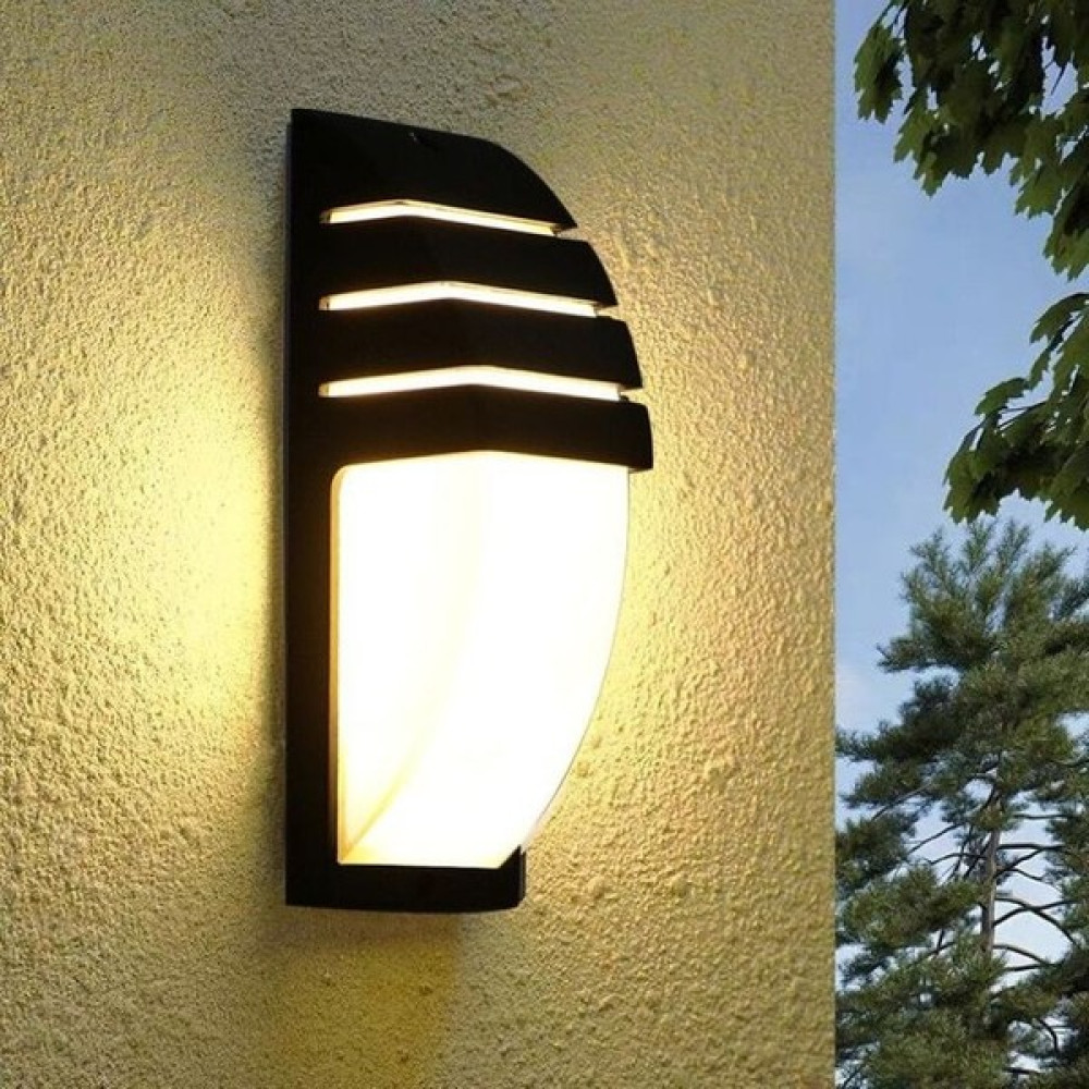 Full Reyon 24 Watt Gün Işığı Ledli Bahçe, Balkon, Teras, Kamelya, Veranda, Banyo Aplik, Dekoratif LED Armatür - Siyah Aplikler Fiyatı