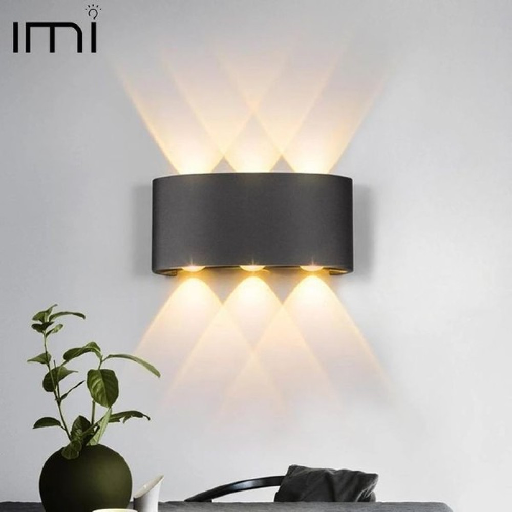 Full Reyon Uranüs 10 W Gün Işığı Ledli Dekoratif Işık Süzmeli Bahçe Teras Salon Balkon Duvar Apliği - Siyah Gece Lambası Fiyatı