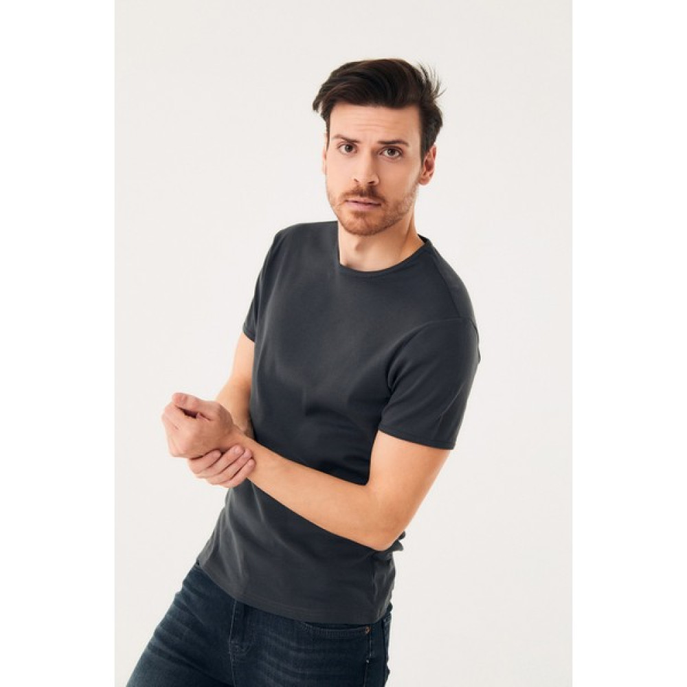 Fulla Moda Bisiklet Yaka Basic Tişört Erkek T-shirt Fiyatı