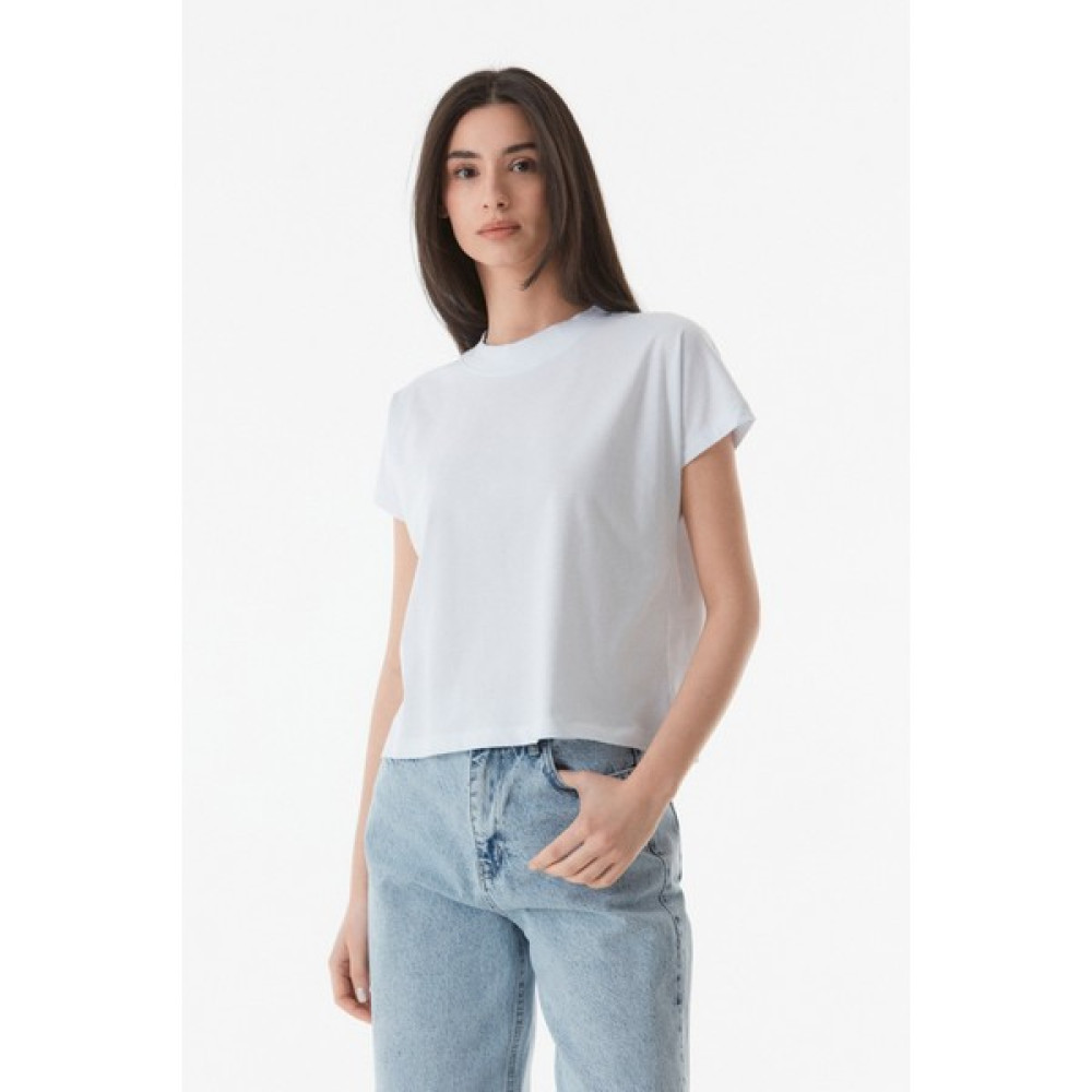 FullaModa Basic Bisiklet Yaka Oversize Tişört Bayan T-shirt Fiyatı