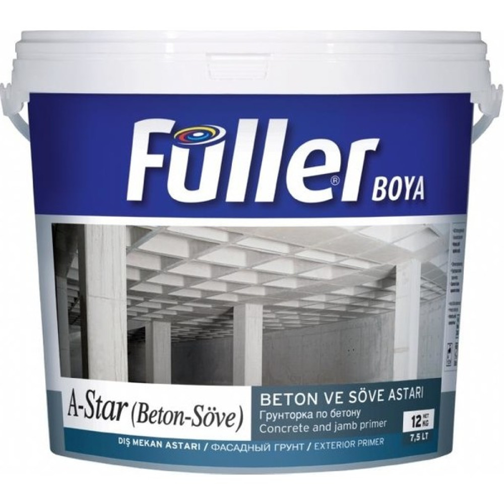 Füller A-Star Brüt Beton Söve Astarı 12 kg Açık Mavi Boyalar & Boyacı Aletleri Fiyatı