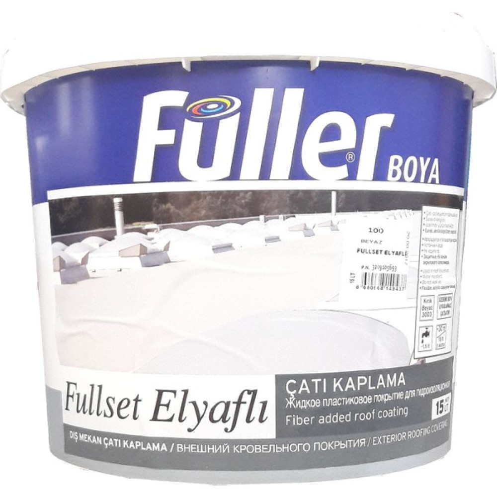Füller Fullset Elyaflı Çatı Kaplama 15 Litre Beyaz Boyalar & Boyacı Aletleri Fiyatı