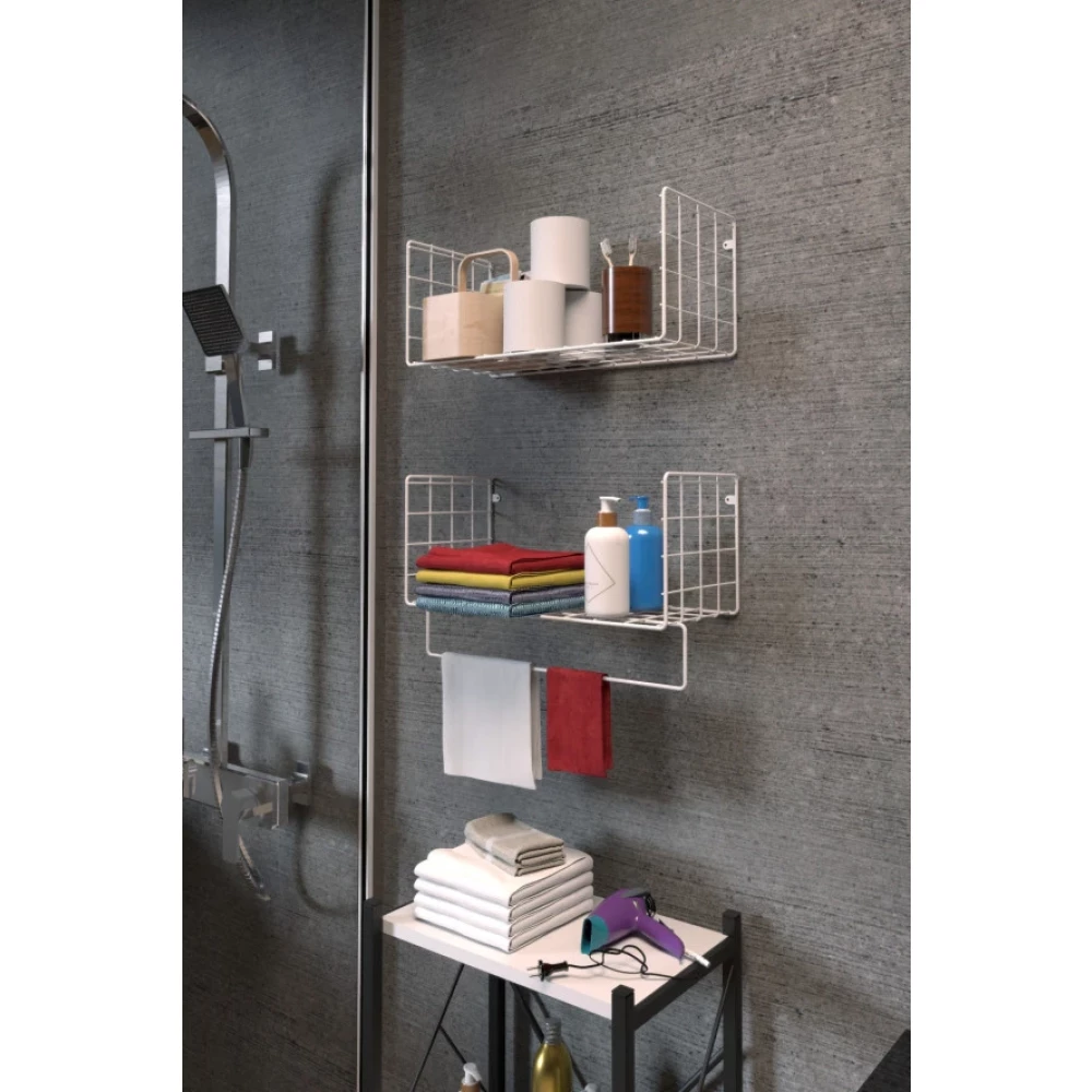 Fullreyon Ikili Set Banyo Mutfak Makyaj Kitap Baharat Rafi Kitaplik Cok Amacli Metal Raf Banyo Dolabı / Mobilyası Fiyatı
