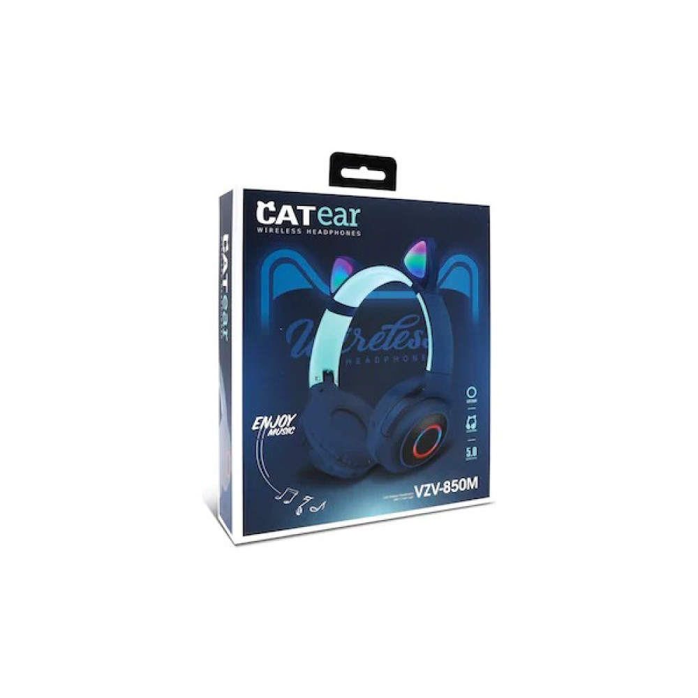 Fulltech Cat Ear Katlanabilir LED Işıklı Bluetooth Kulaklık VZV-850M Kulak Üstü Kulaklık Fiyatı