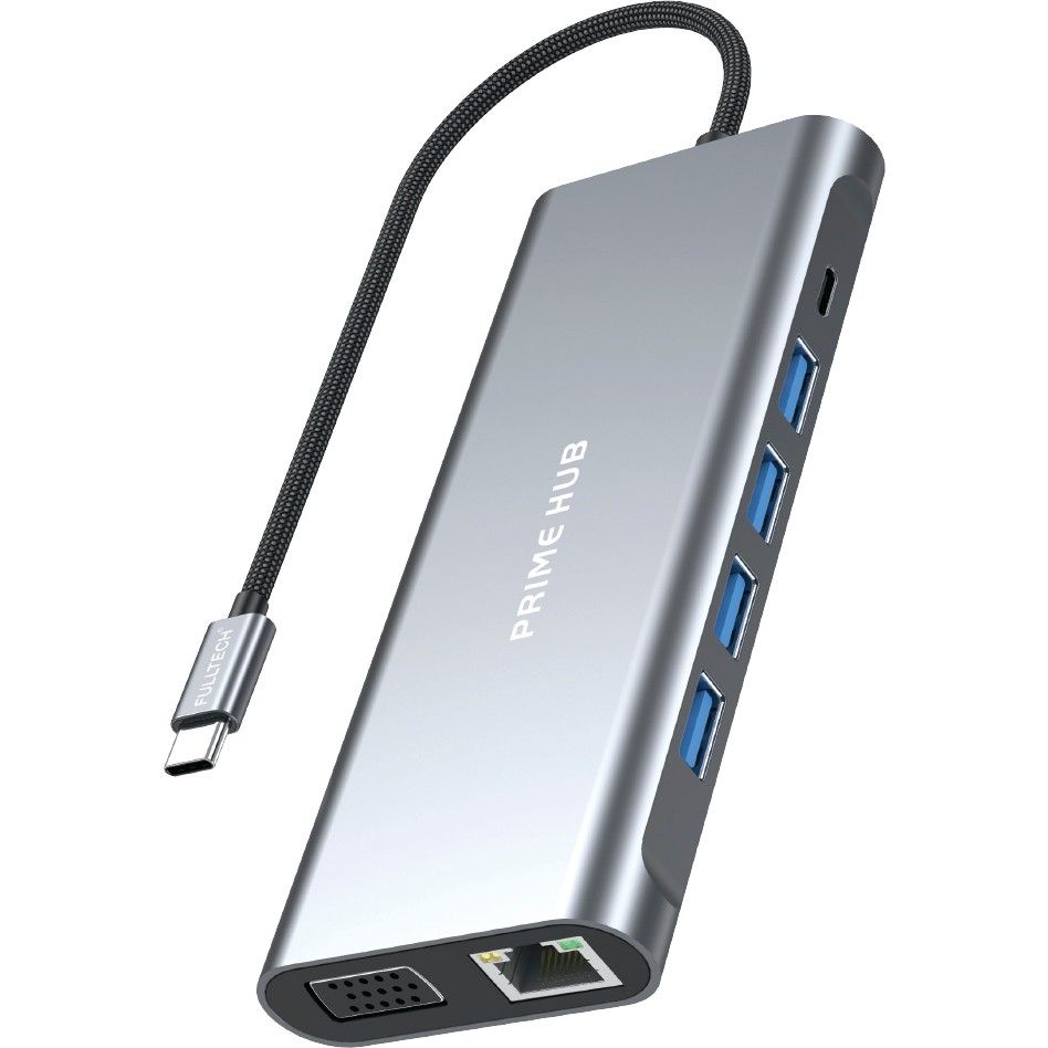 Fulltech FH23 11'i 1 Arada Usb-C Çoklayıcı | 4K Hdmı, 100W Pd, Gigabit Ethernet, 3.5mm Jack - 0 - Siyah Bilgisayar Çevirici ve Adaptörü Fiyatı