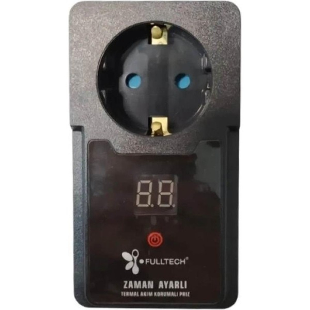 Fulltech Termal Akım Korumalı Zaman Ayarlı Tekli, Akım Korumalı Priz Zaman Ayarlı Duvar Priz Ftr-10 Prizler Fiyatı