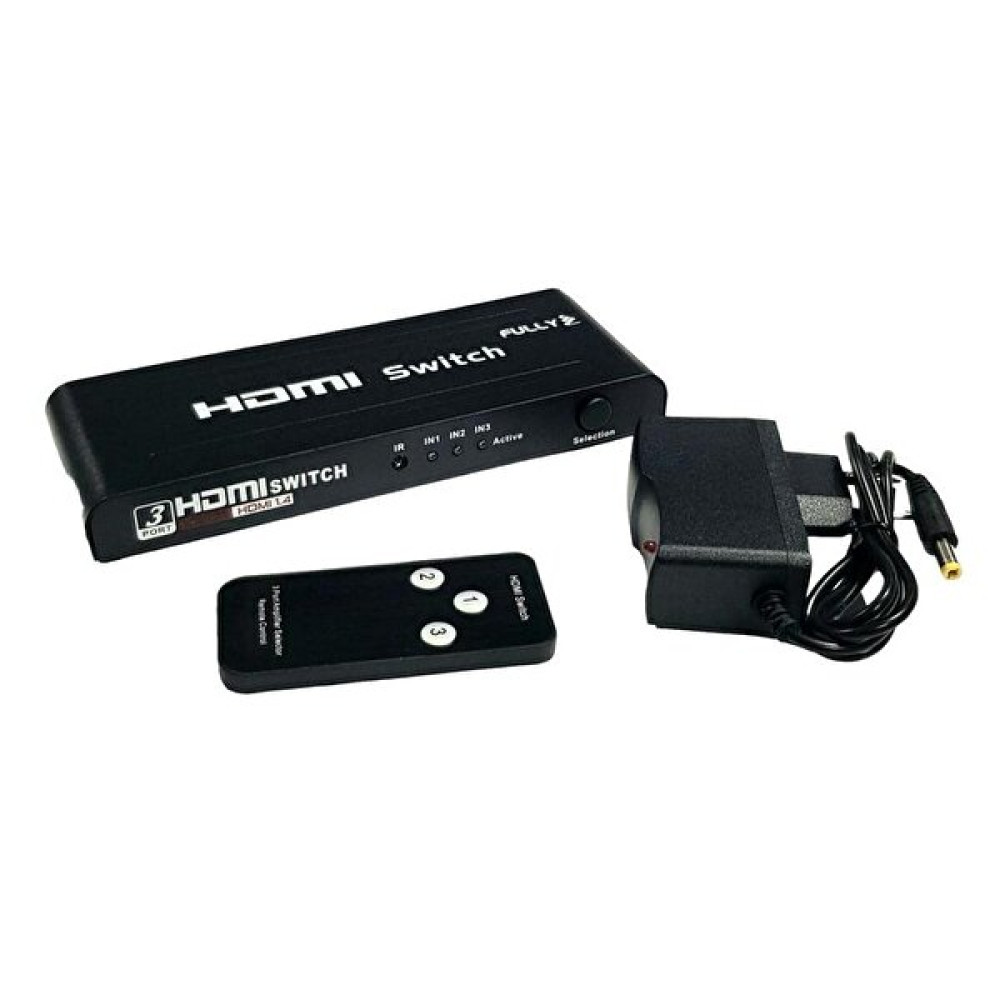 Fully 538-H 3 Port 3x1 Hdmi Kumandalı Adaptörlü Switch USB & Firewire Ürünleri Fiyatı