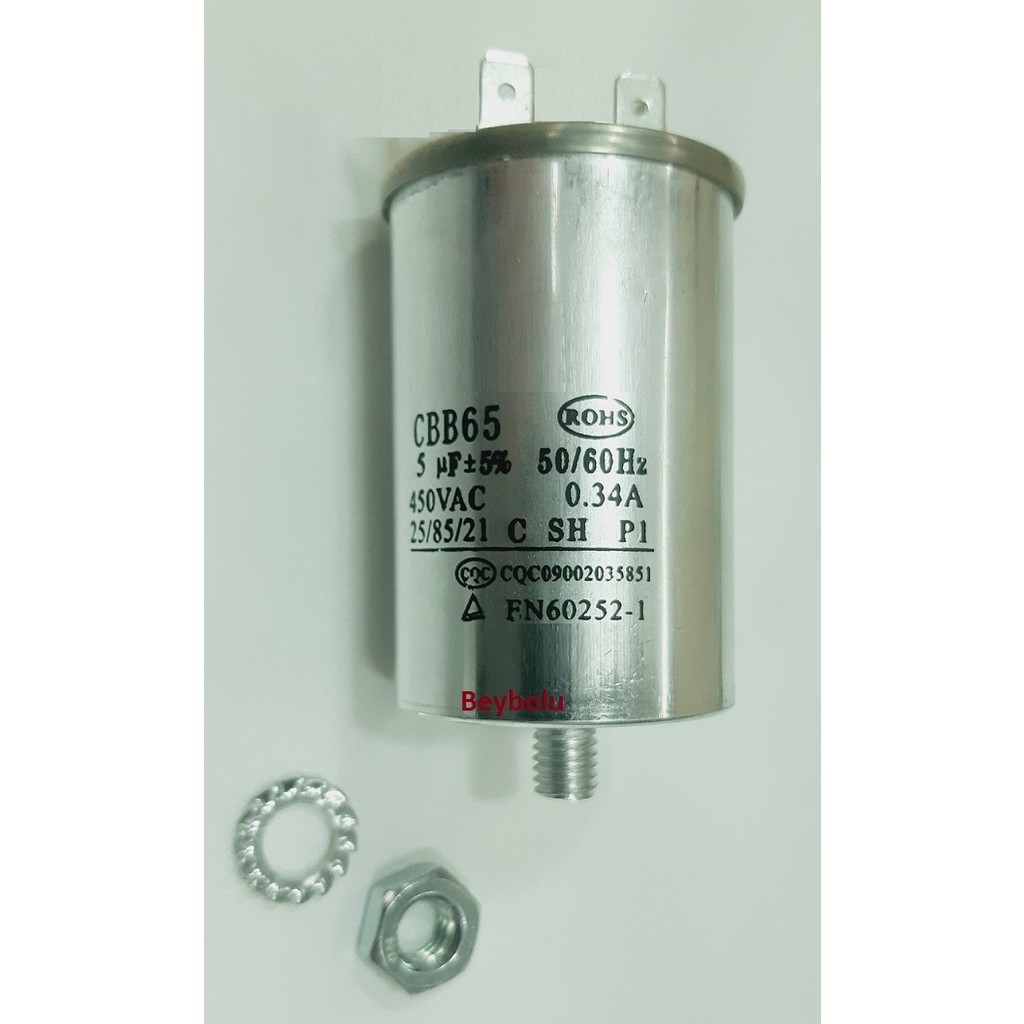 FullYedek Beko 5 Mf Metal Kondansatör Bulaşık Makinesi Motor Kapasitörü 5 Mf 450 Vac Bulaşık Makineleri Fiyatı