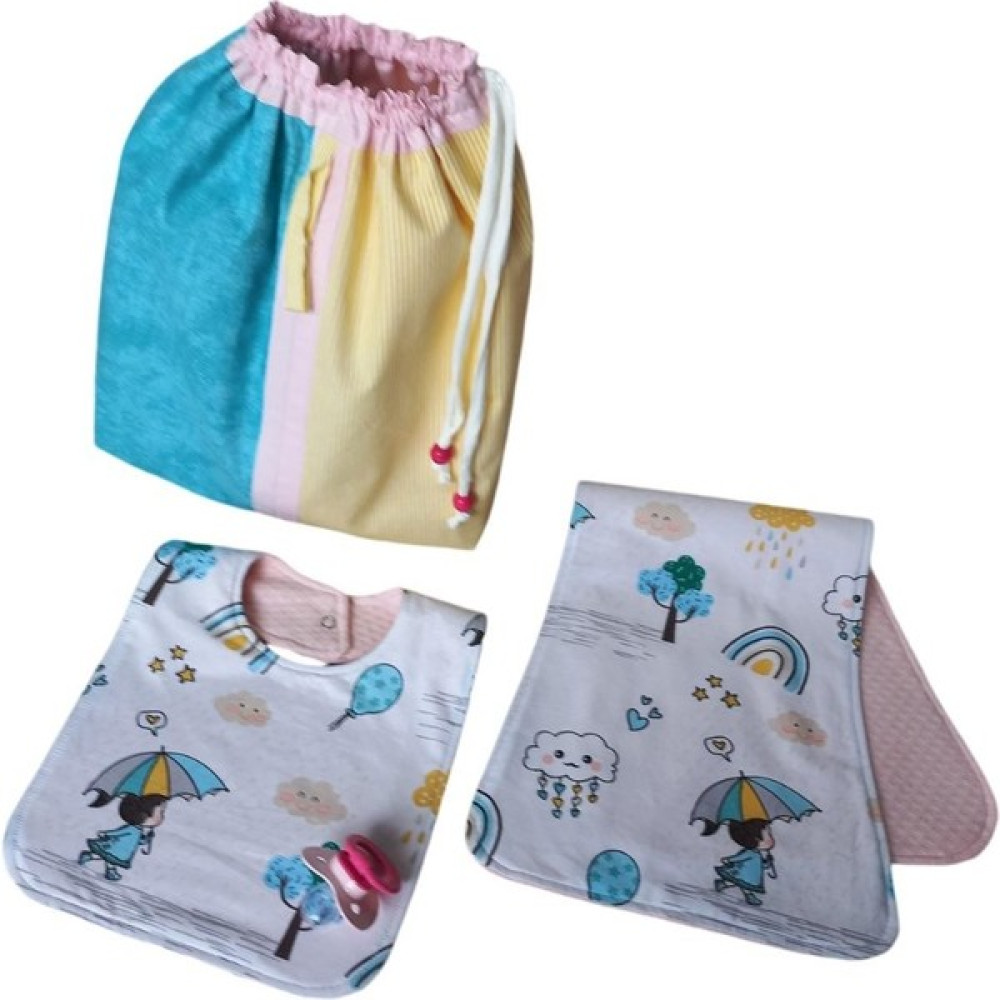 Fuly Home Bebek Bakım Seti Omuz Örtüsü Salya Mama Önlüğü Bez Kıyafet Çamaşır Kesesi Hastane Çıkışı - Renkli Oto Boyaları Fiyatı