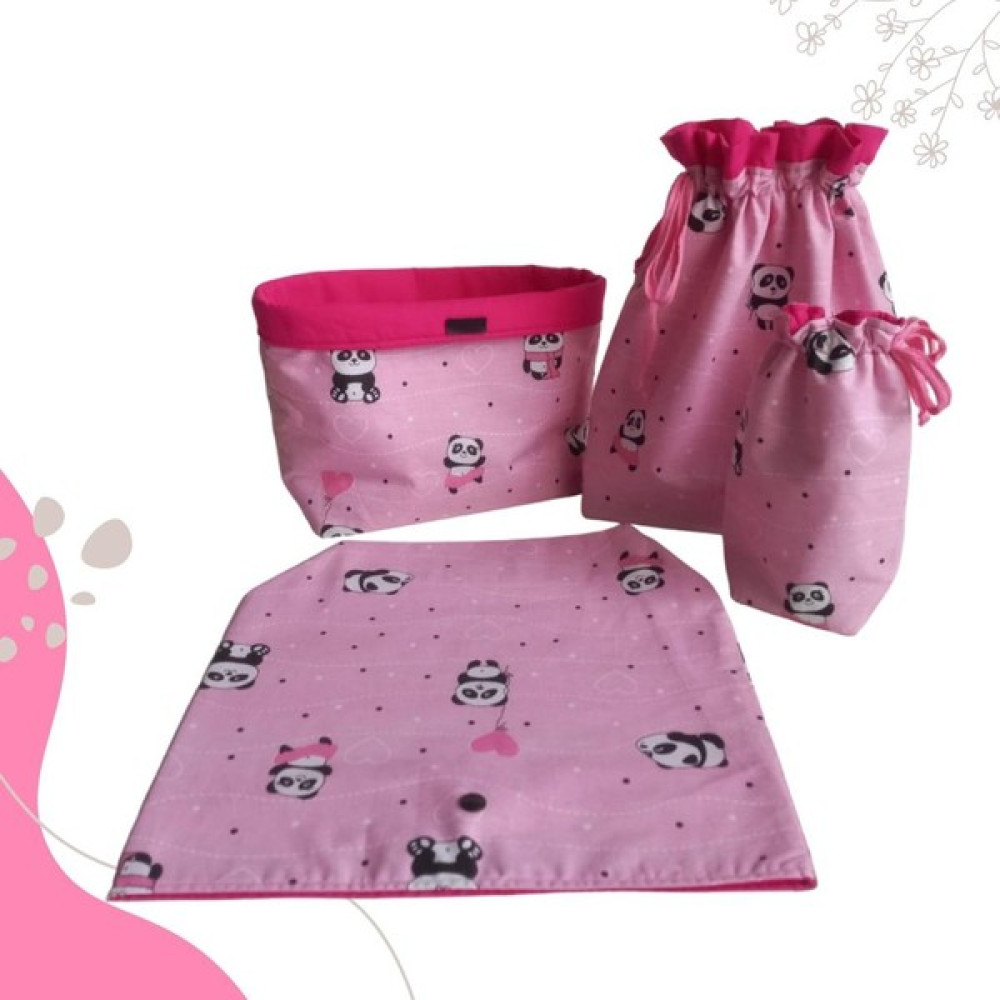 Fuly Home Bebek Kıyafet Kesesi, Kirli Torbası, Düzenleyici Kumaş Sepet, Bez Çantası, Organizer - Pembe Bebek Kirli Torbası Fiyatı