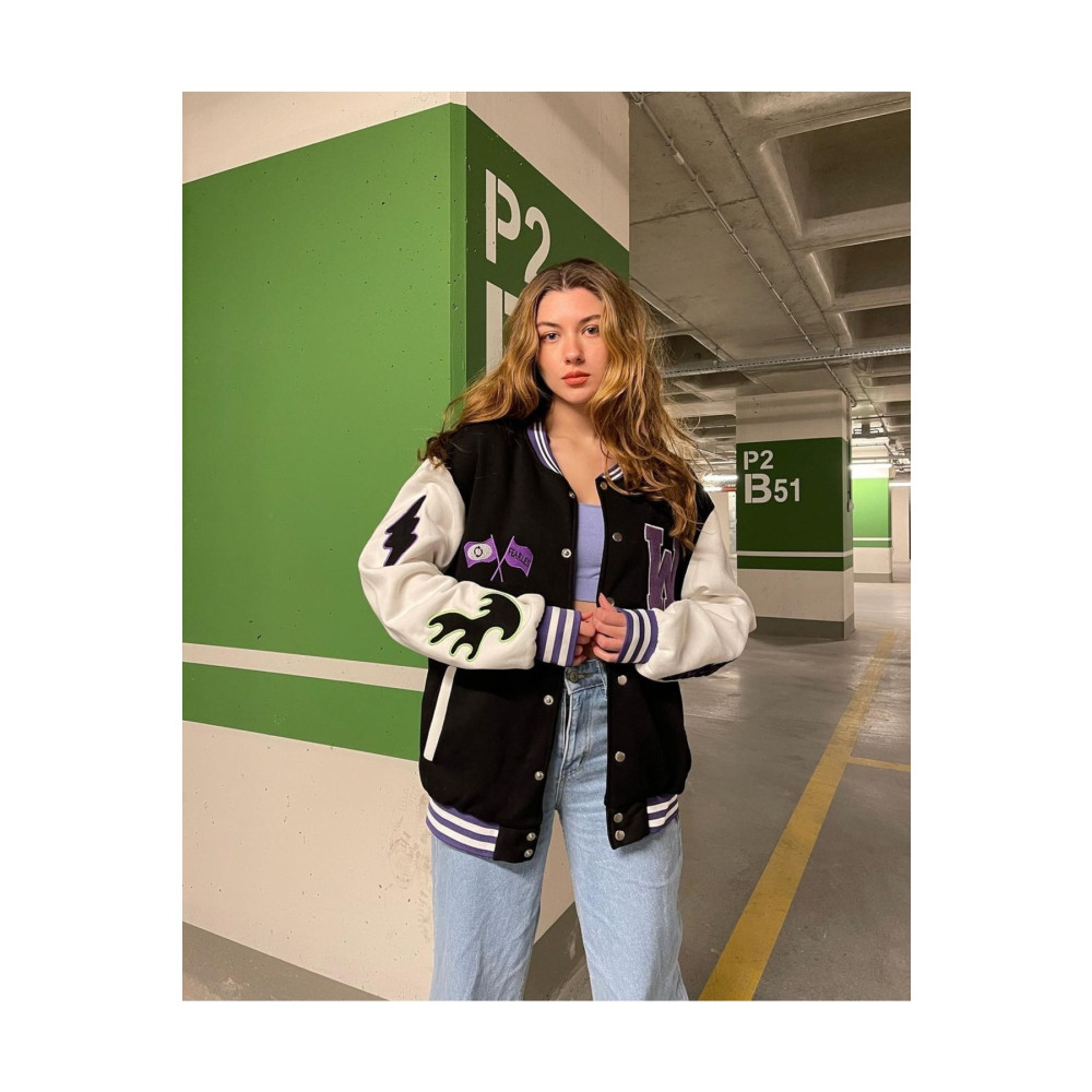 Fumood Siyah W Wild One Oversize 3 Iplik Kolej Ceket L Beden Bayan Ceket Fiyatı