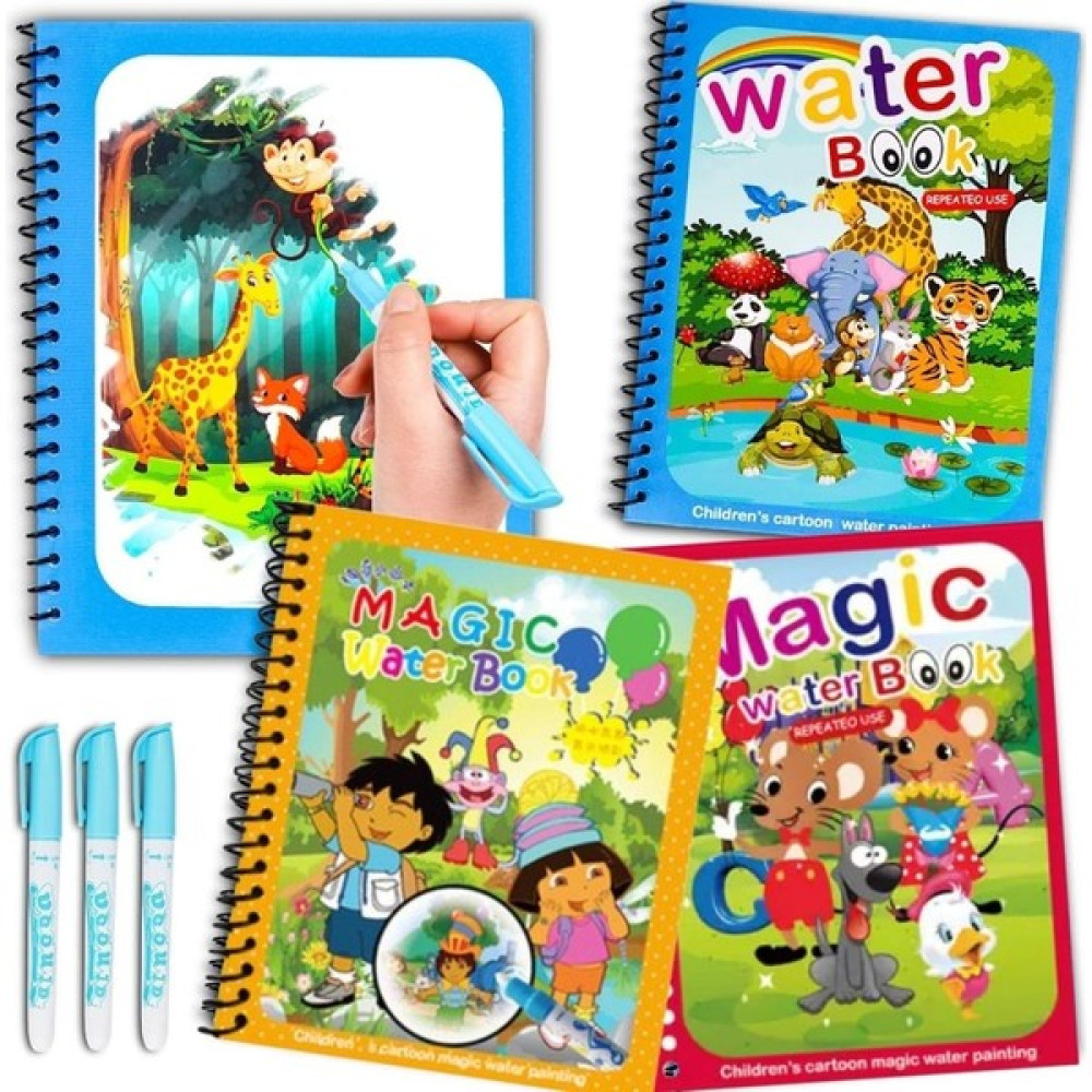 FUN4U - 3 Adet - Sihirli Özel Boyama Kitabı Hayvanlar Alemi, Maceralar ve Sevimli Fareler Okul Öncesi Eğitici & Öğretici Kitaplar Fiyatı