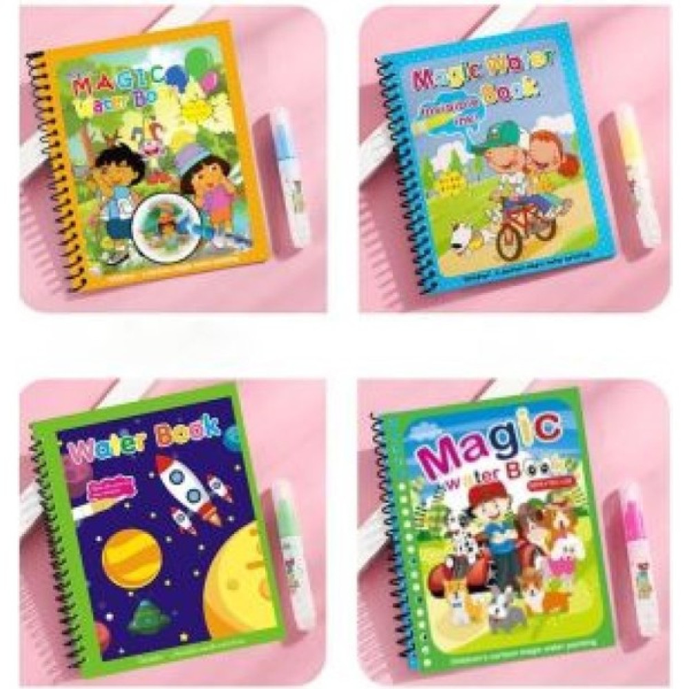 FUN4U - 4 Adet - Sihirli Özel Boyama Kitabı Maceralar, Dostluk, Evren ve Uzay, Sevimli Köpekler (Ciltli) Okul Öncesi Eğitici & Öğretici Kitaplar Fiyatı