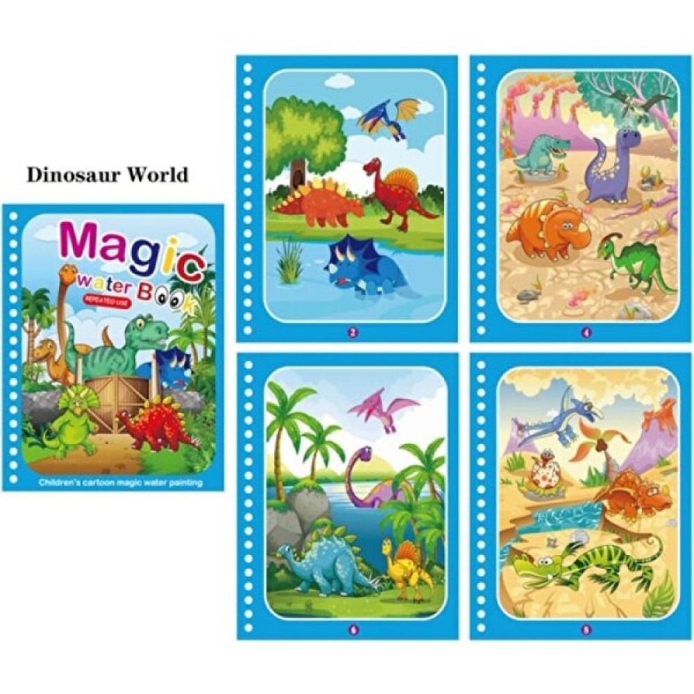FUN4U Sihirli Boyama Kitabı ve Kalemi - Magic Water Doodle Book - Dinazor Dünyası Aktivite & Eğitici Kitaplar Fiyatı