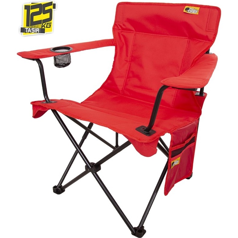 Funky Chairs V2 Kırmızı Lüks Kamp Sandalyesi XL Kamp Sandalyesi Fiyatı