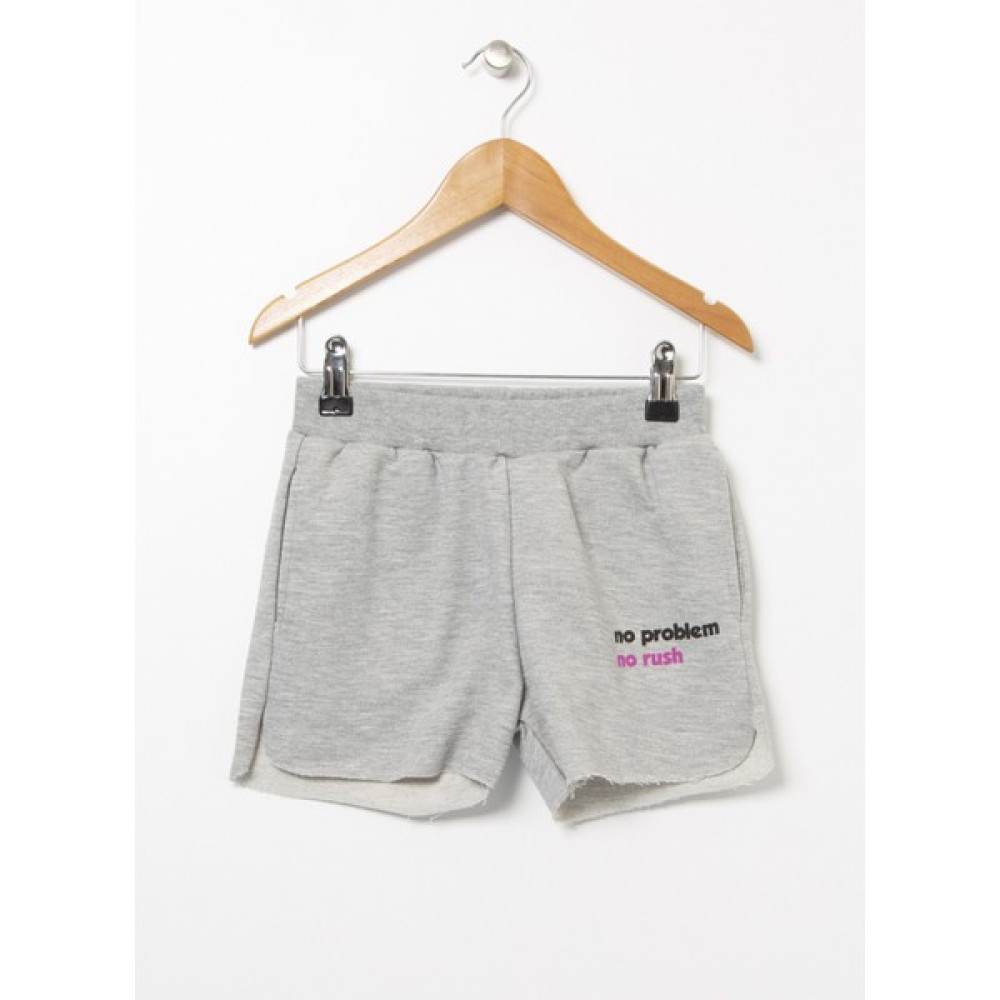 Funky Rocks Gri Melanj Kısa Standart Fit Baskılı Kız Çocuk Şort Erkek Çocuk Capri / Kapri Fiyatı