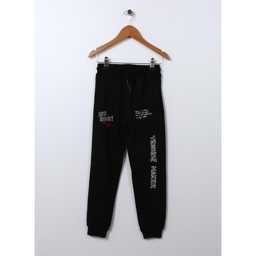 Funky Rocks Lastikli Paça Siyah Erkek Çocuk Eşofman Altı Df-18 Giyim (Outdoor) Fiyatı