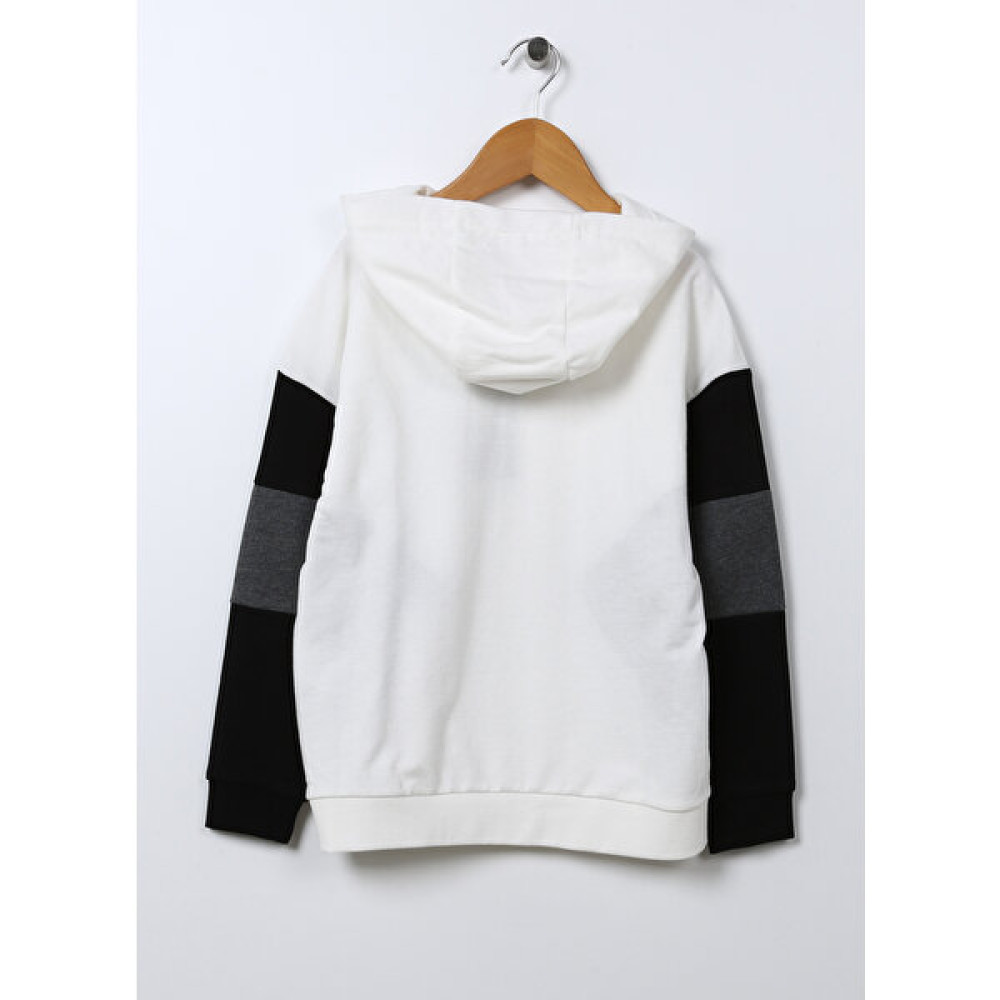 Funky Rocks Sweatshirt, 11-12 Yaş, Ekru Erkek Sweatshirt Fiyatı