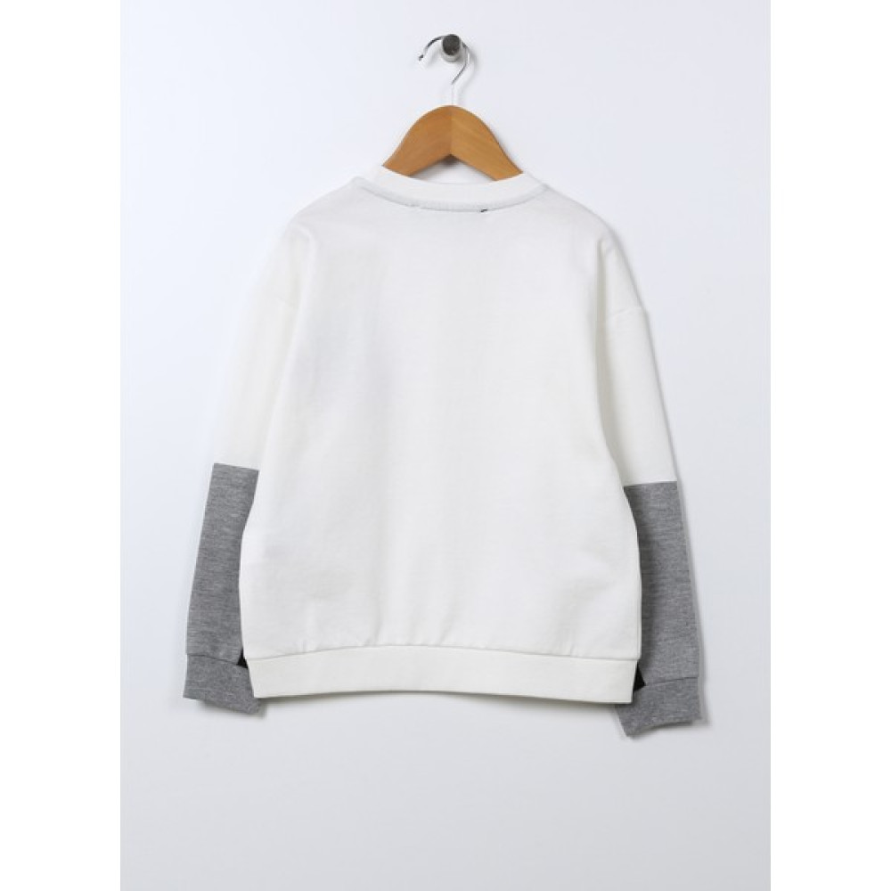 Funky Rocks Sweatshirt, 13-14 Yaş, Ekru Erkek Sweatshirt Fiyatı