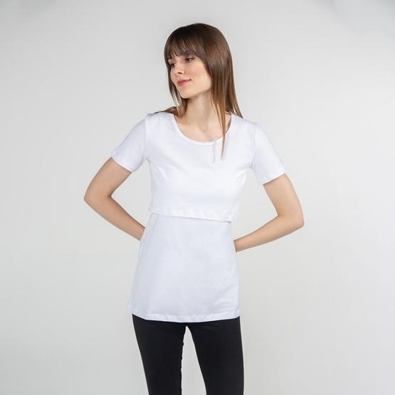 Funna Baby Mamma Letizia Beyaz Emzirme T-shirt