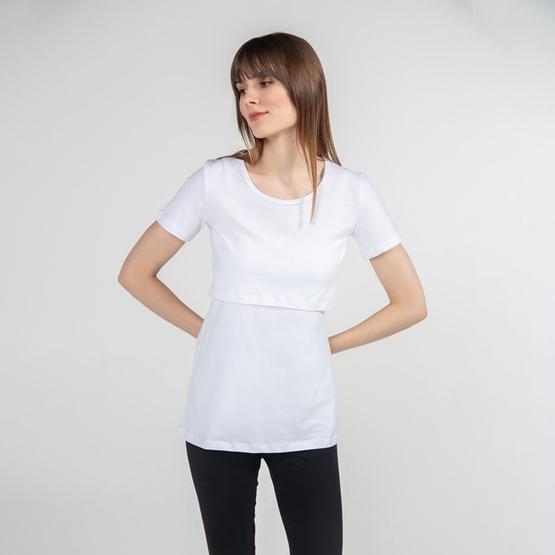 Funna Baby Mamma Letizia Beyaz Emzirme T-shirt