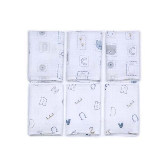 Funnababy 6'lı 30x30 cm Adventurer Müslin Ağız Bezi Bebek Battaniyesi Fiyatı