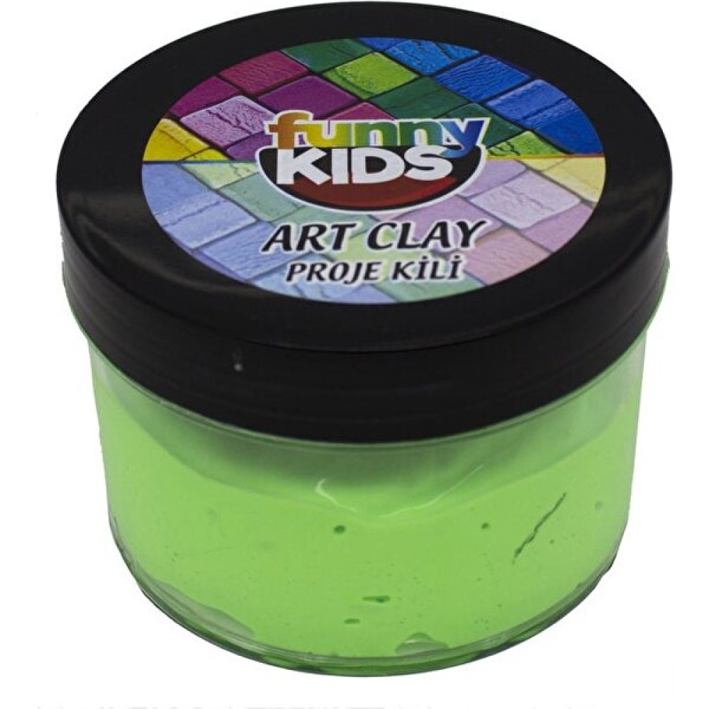 Funny Kids Art Clay Proje Kili Sanat Kili Neon Yeşil Sanatsal Malzemeler Fiyatı