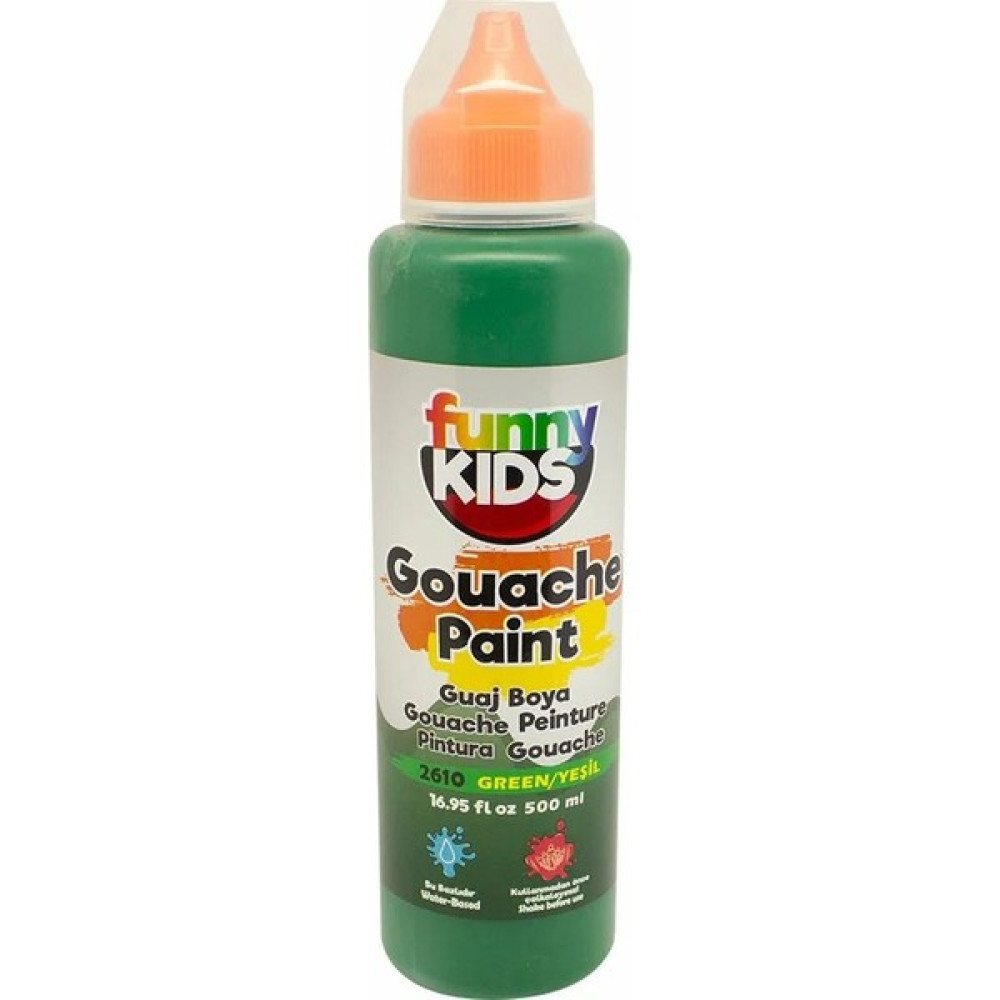 Funny Kids Guaj Boya 500 ml - 2610 Yeşil Guaj Boya Fiyatı