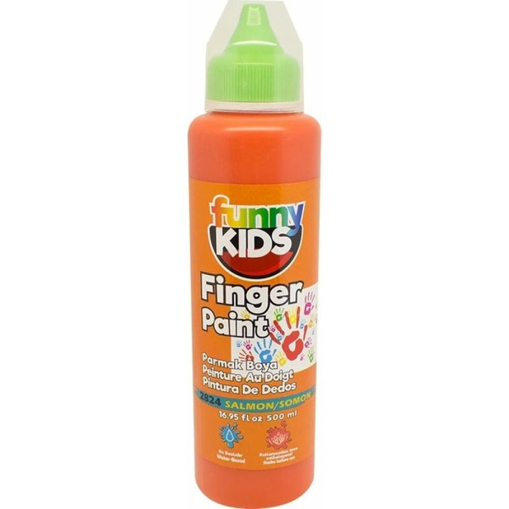 Funny Kids Parmak Boyası 500 ml - 2824 Somon - Turuncu Yüz & Parmak Boyası Fiyatı
