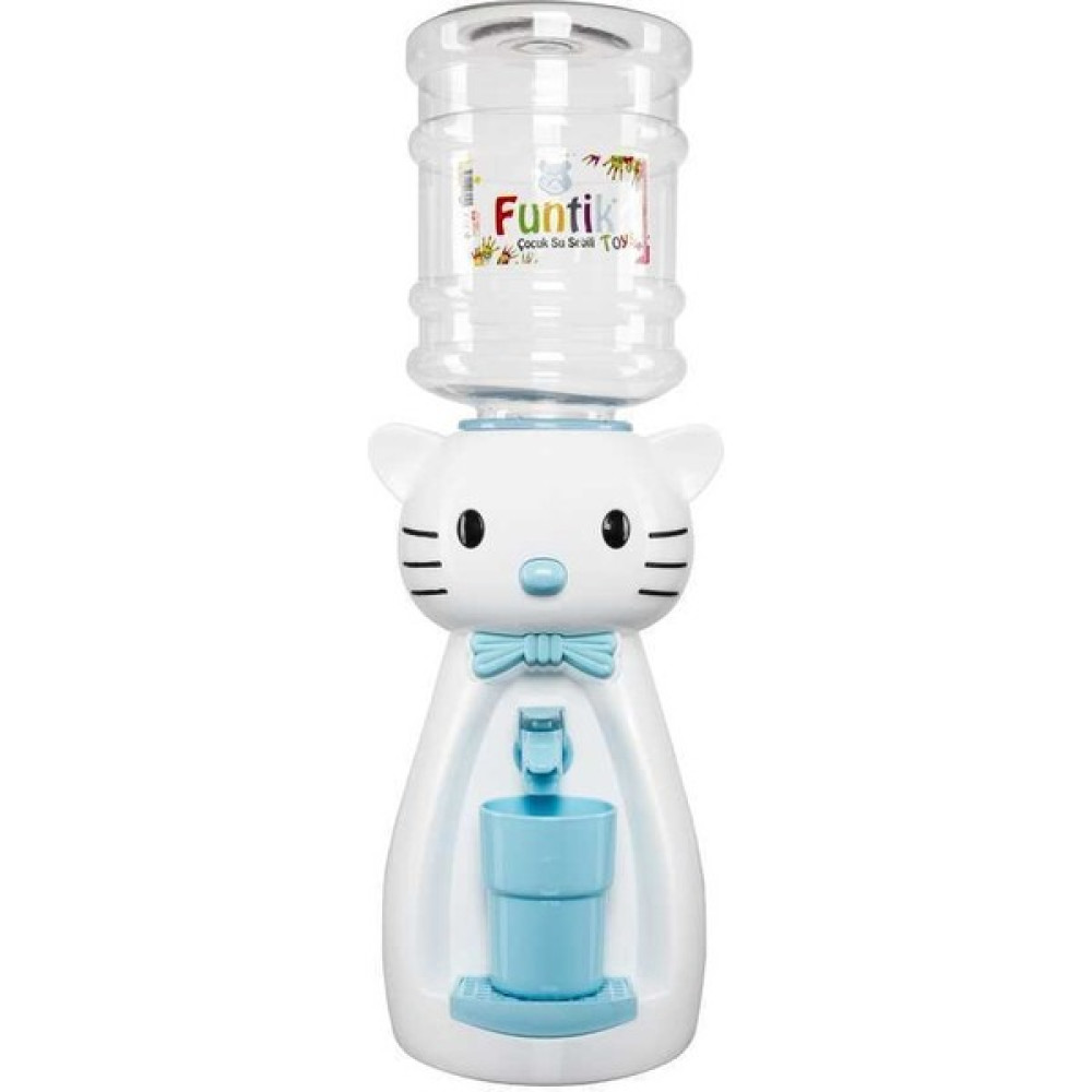 Funtik Kedi Çocuk Su Sebili Beyaz Üzeri Mavi Su Sebilleri Fiyatı