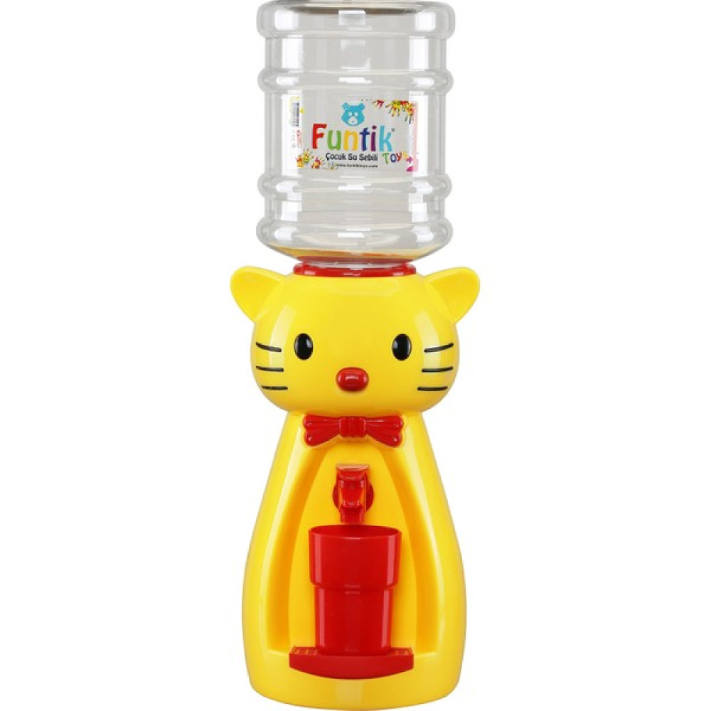 Funtik Kedi Çocuk Su Sebili Sarı Üzeri Kırmızı Su Sebilleri Fiyatı