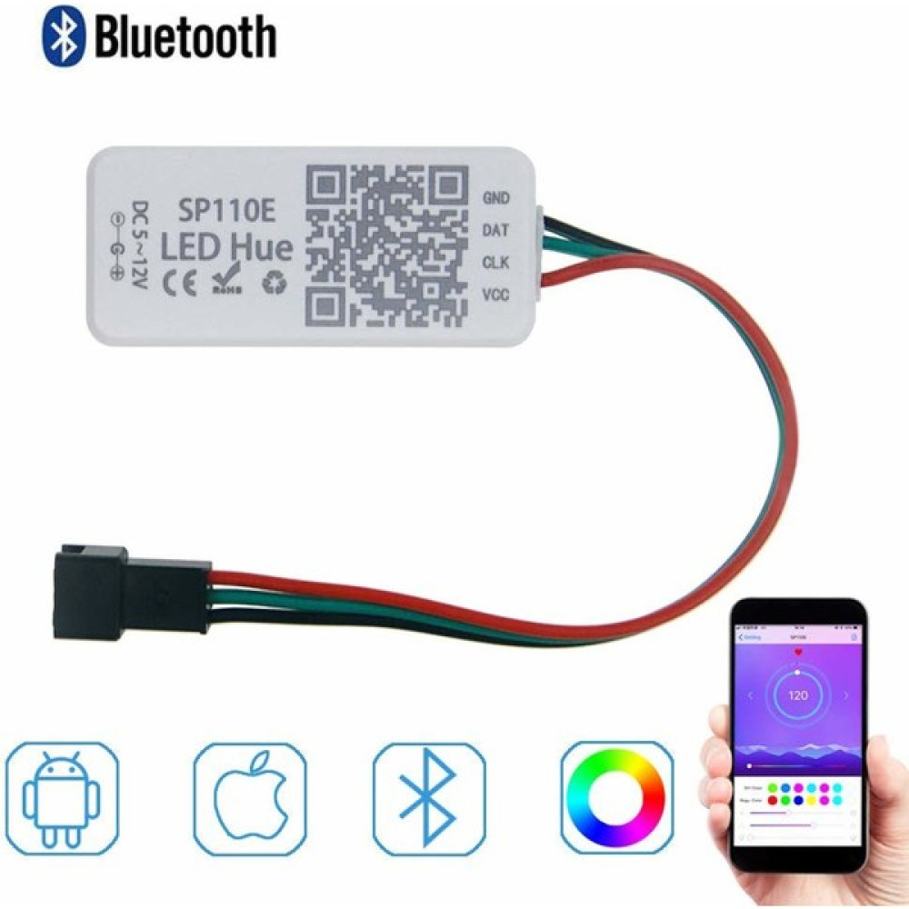 Funzenxin SP110E Bluetooth Adreslenebilir Şerit LED Kontrolcüsü Led Aydınlatmalar Fiyatı